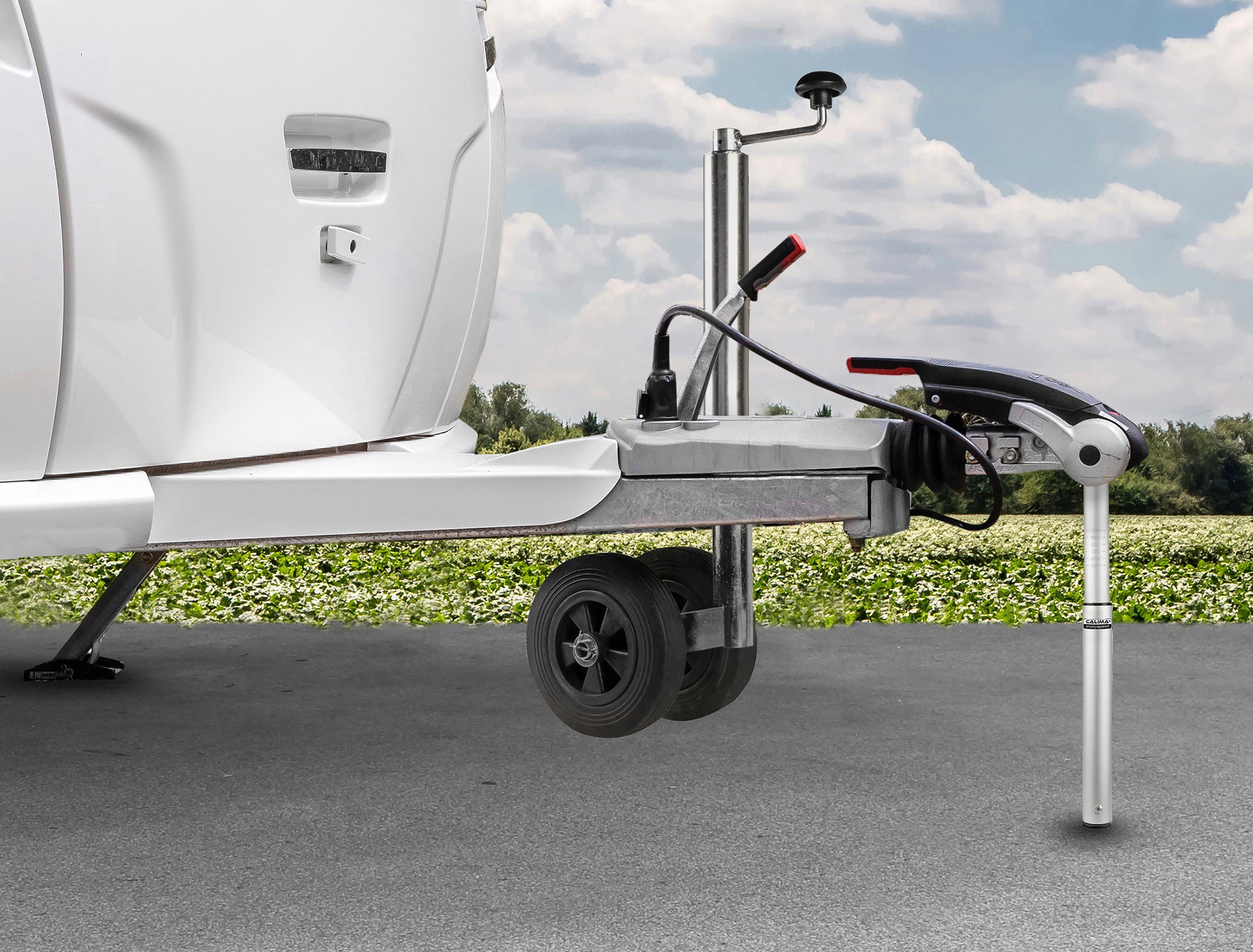 CALIMA Stützlastwaage Deichselwaage, max 100 kg,50 bis 100 kg, Alu, für Wohnwagen und Anhänger