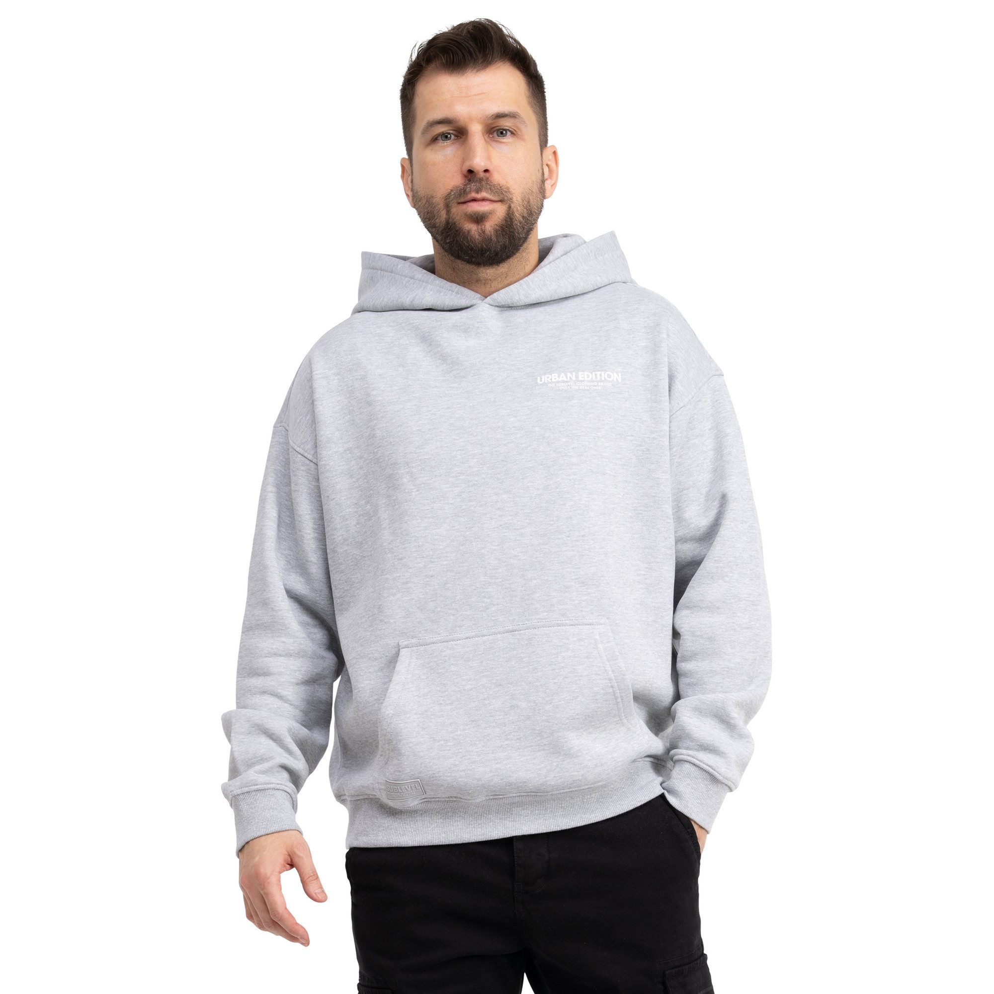 SUBLEVEL Kapuzenpullover Hoodie Herren Kapuzenpullover Kapuzenjacke Sweater