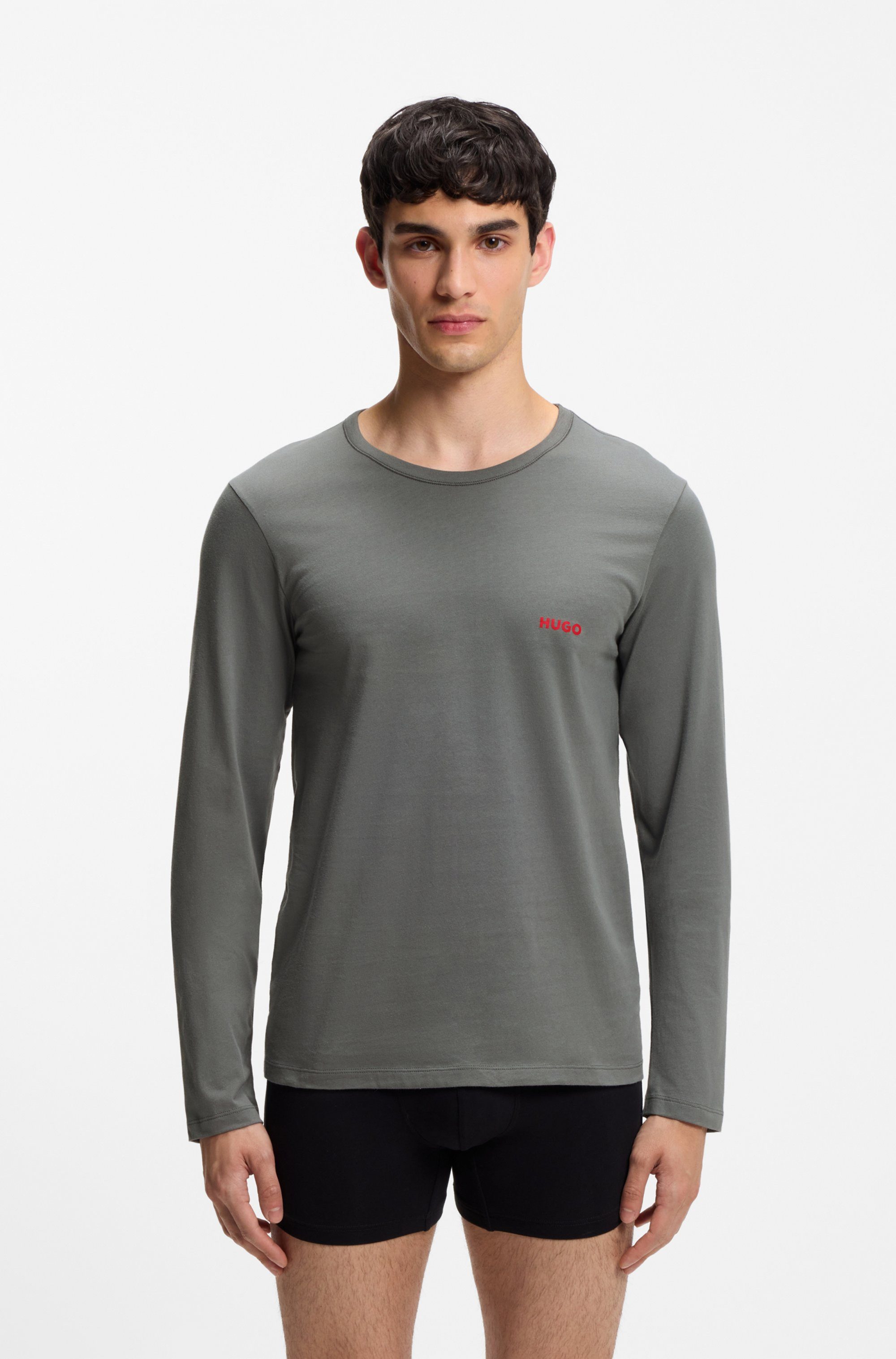 HUGO Langarmshirt LS-SHIRT RN TRIPLET (Set, 3er Pack) günstig online kaufen