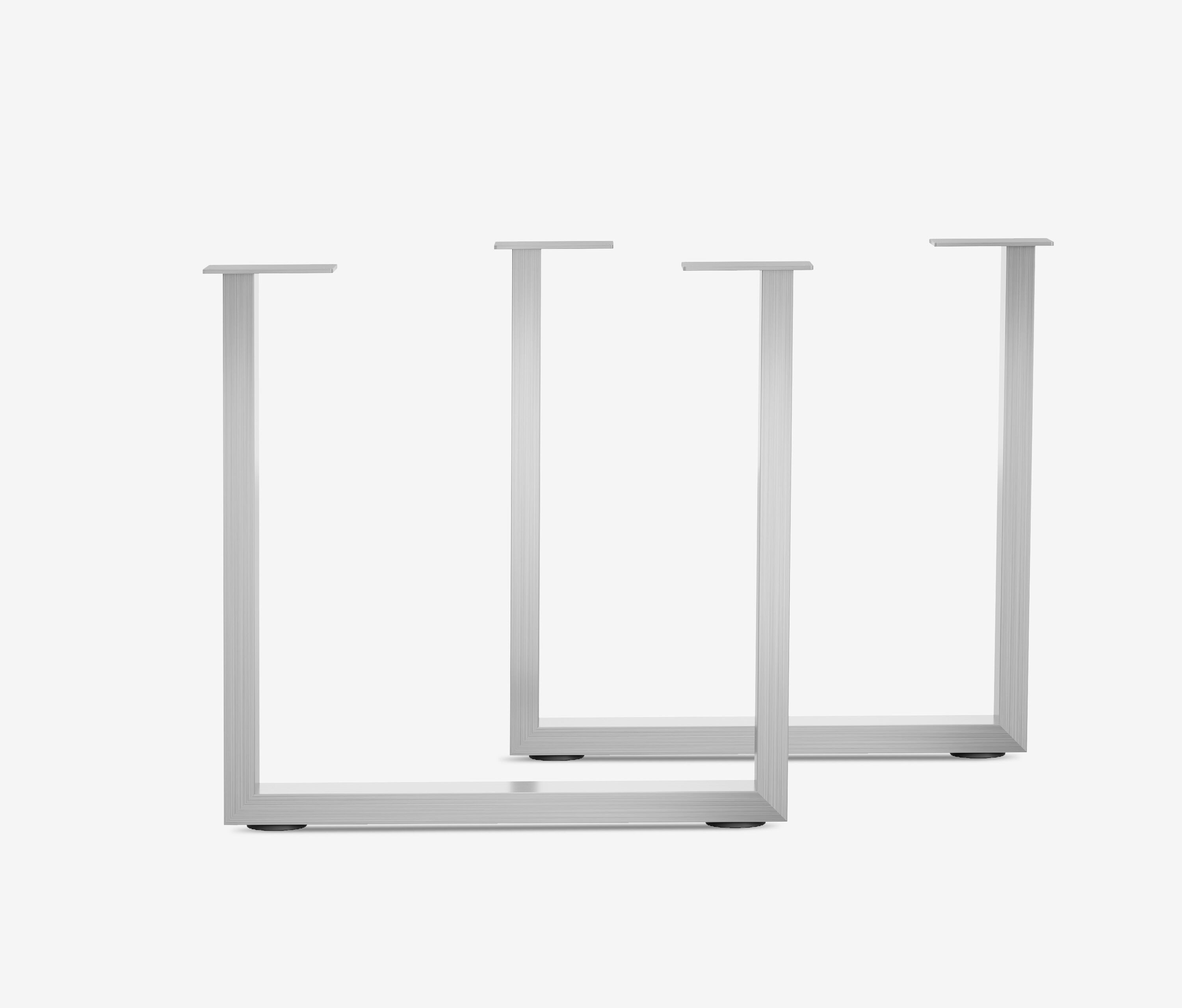 Tischplatte-Online.de Tischbein 2x Outdoor Tischgestell U-Frame Tischkufen für Gartentisch, Hochwertig / 5 Jahre Garantie / 2 Farben