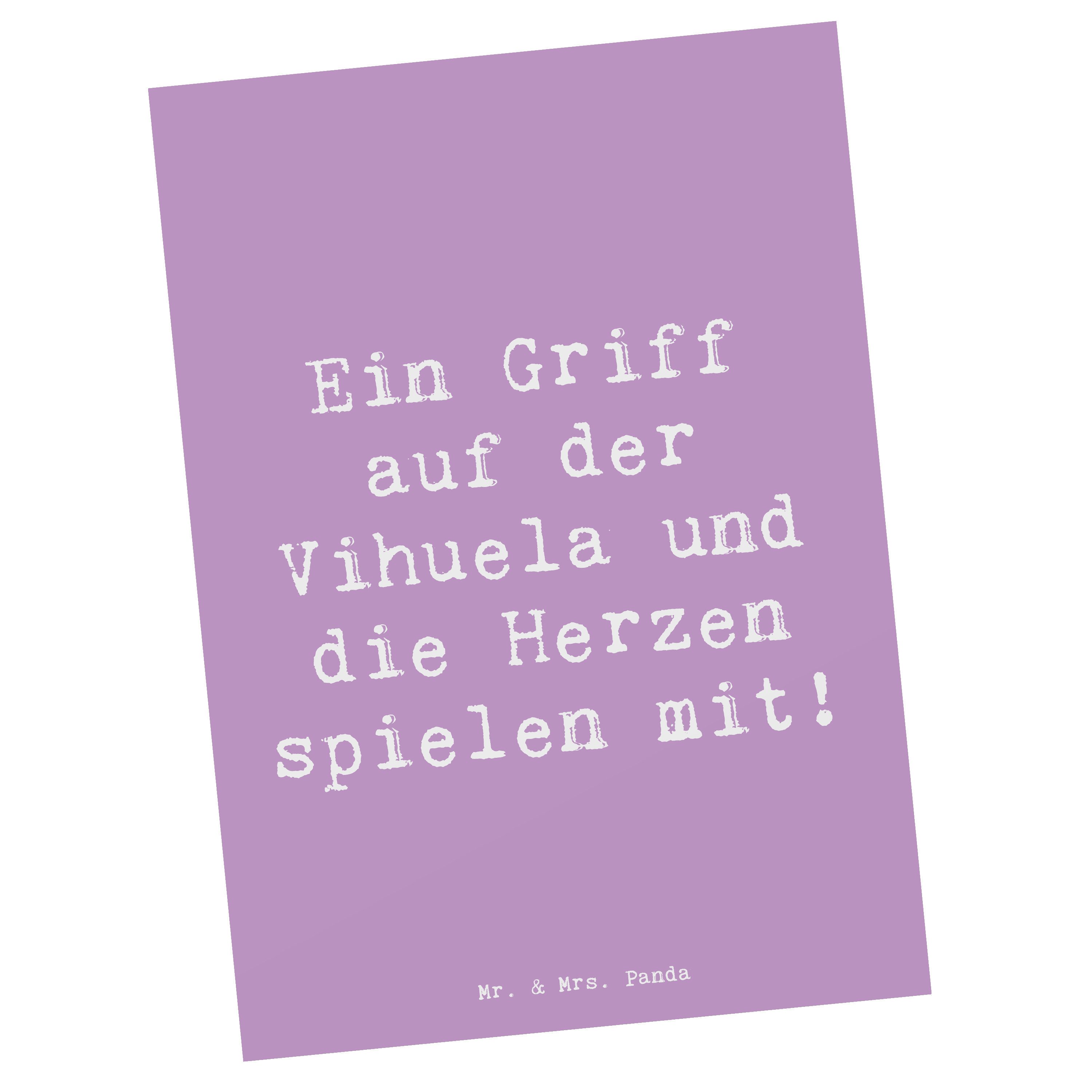 Postkarte Vihuela Herzklang - Lavendeltraum - Geschenk, Trompeten, Postkarte, p