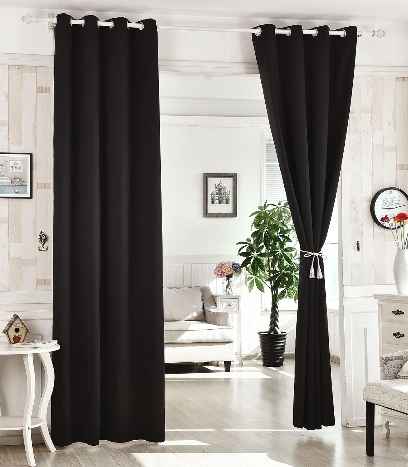 Woltu Gardine (1 St), blickdicht, mit Ösen, 130 g/m², Leichter & weicher günstig online kaufen