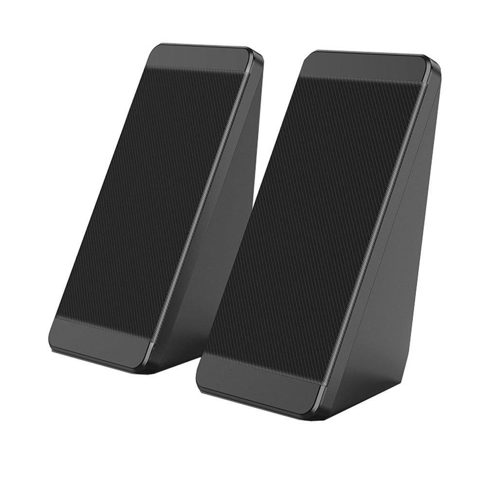 Bolwins G69C tragbar PC Lautsprecher boxen über 3.5mm für PC Laptop Notebook PC-Lautsprecher 2,0 (kabelgebunden, 6 W, Plug & Play, USB-Stromversorgung, Lautstärkeregelung)