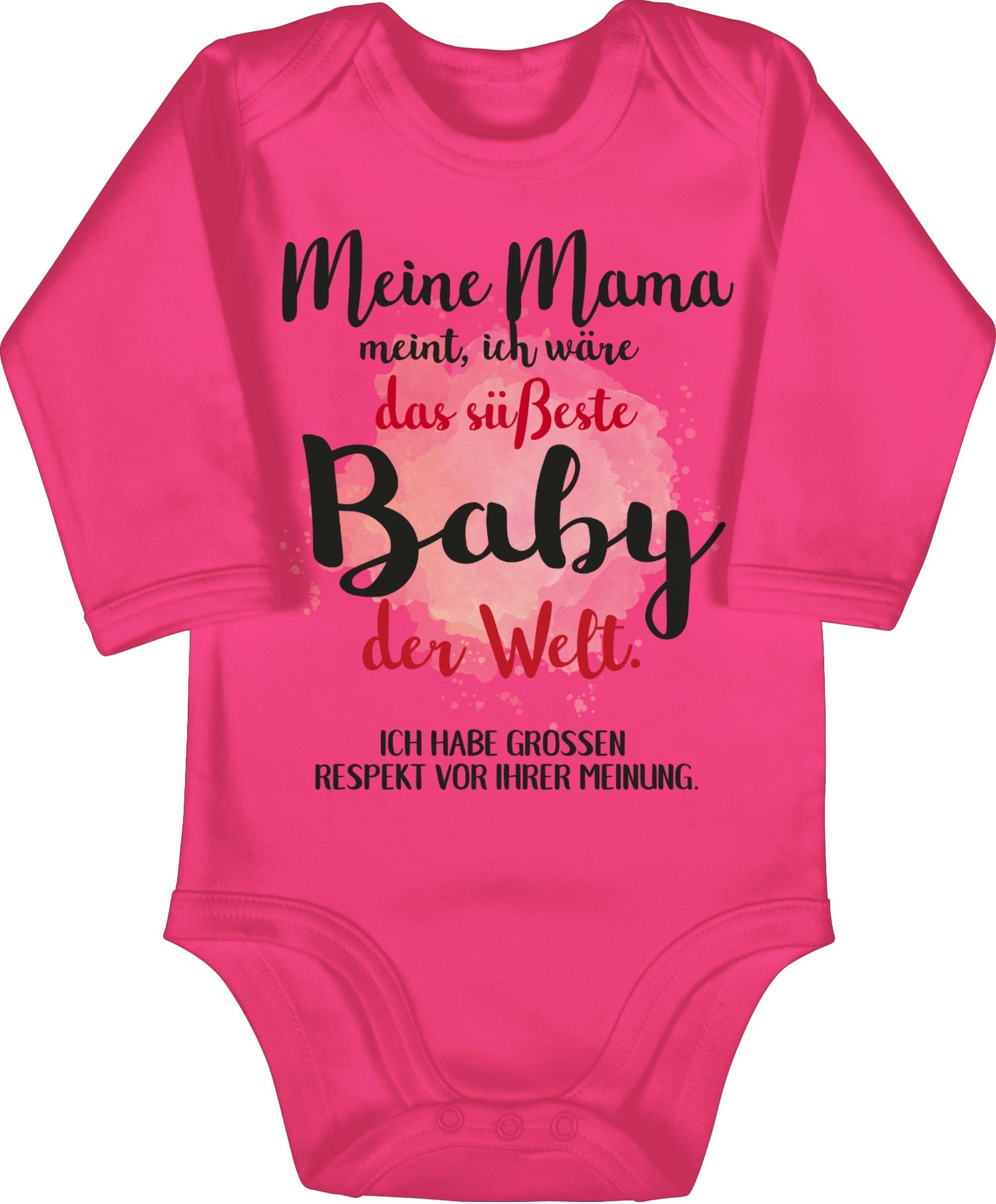 Shirtracer Shirtbody Meine Mama meint, ich wäre das süßeste Baby der
