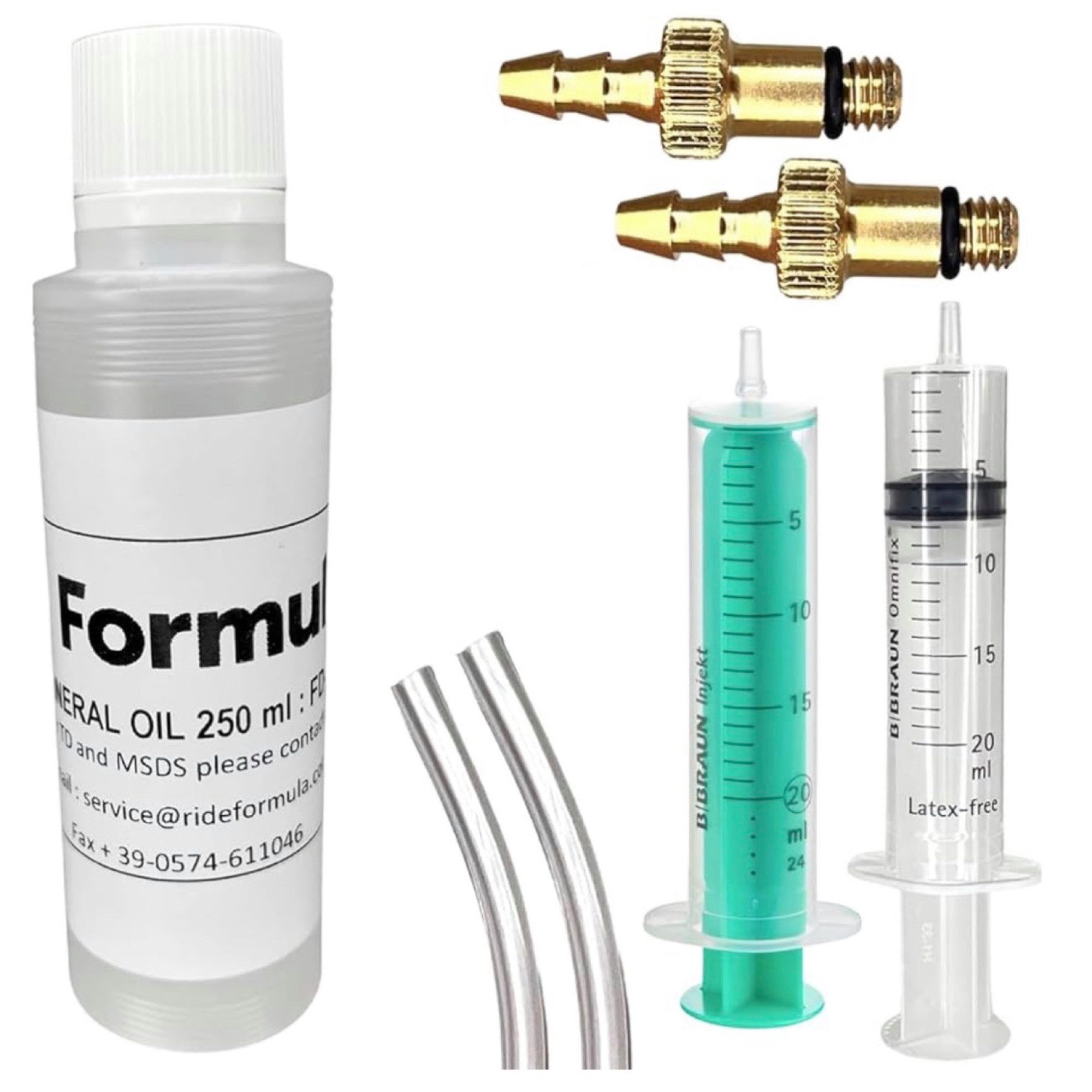 Fahrrad-Montageständer Service Kit inkl. 250ml FORMULA Mineralöl für Cura/E/4 Scheibenbremsen