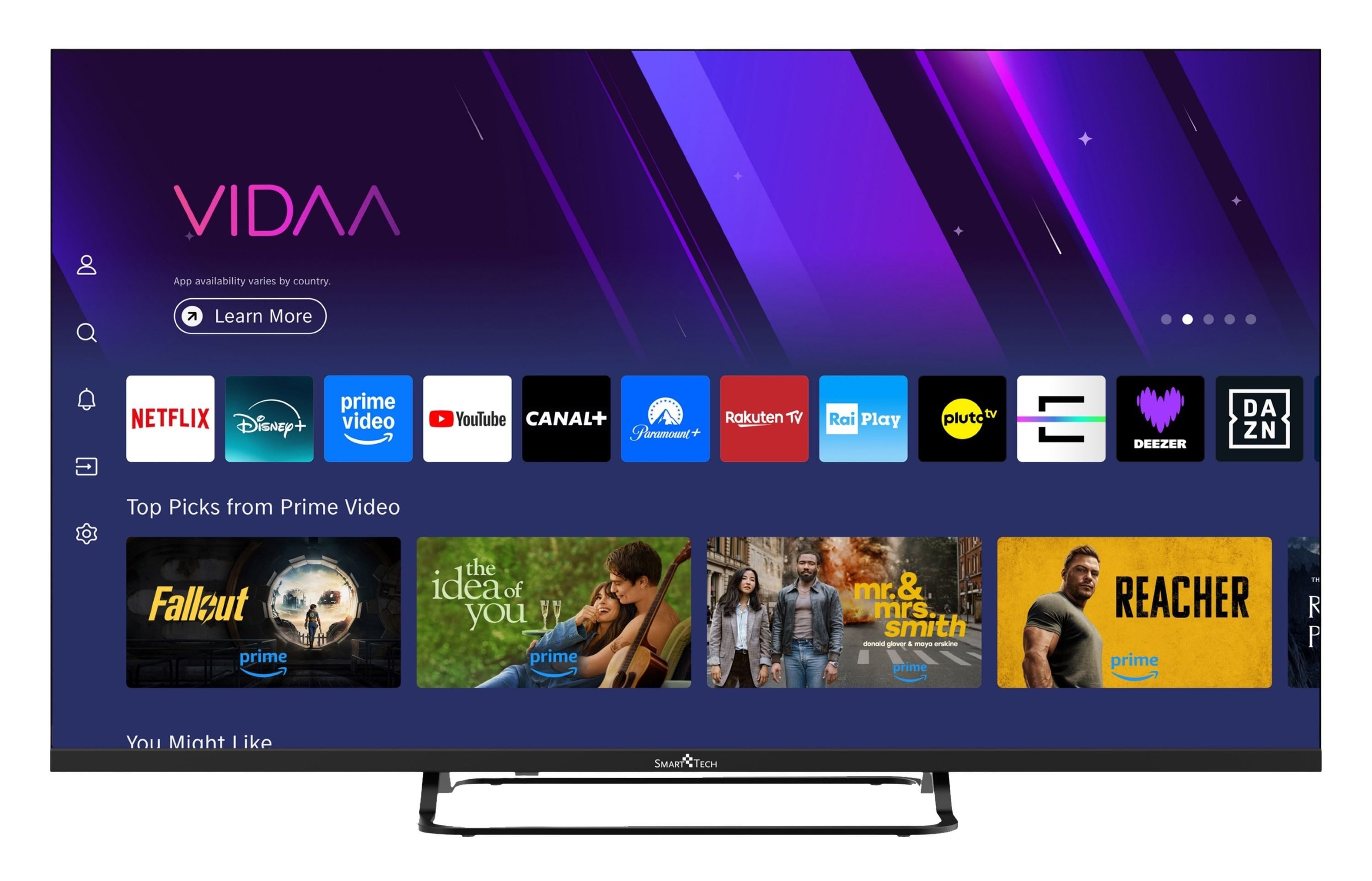 Smart Tech 40FV02V LED-Fernseher (100 cm/40 Zoll, Full HD, VIDAA Smart TV, VIDAA Smart TV, Bluetooth, Triple-Tuner)