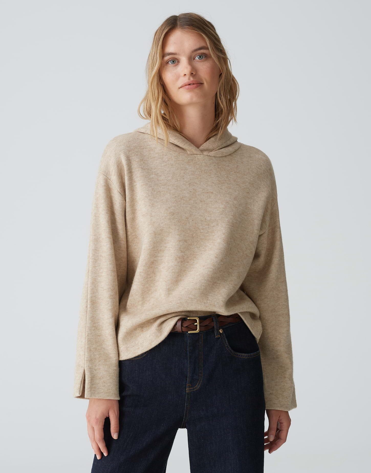 Hoodie Hoodie GENULO Regular in softer Strickoptik