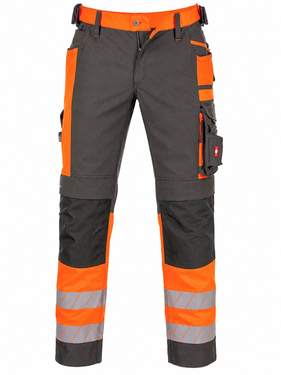 Engelbert Strauss Arbeitsbundhose Warnschutz-Bundhose e.s.motion 24/7 Herren anthrazit/warnorange hochwertige Reflexstreifen