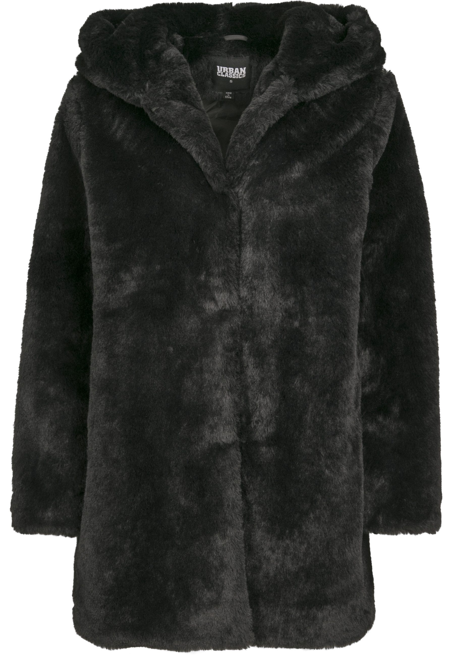 URBAN CLASSICS Parka Urban Classics Damen Ladies Hooded Teddy Coat (1-St)