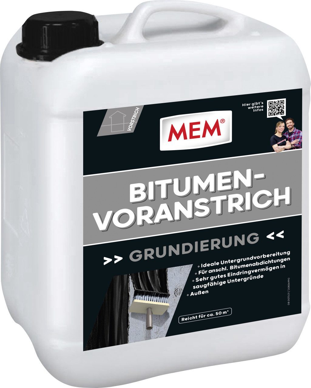 MEM Bauchemie MEM Bitumen-Voranstrich 5 l Naturstein-Imprägnierung
