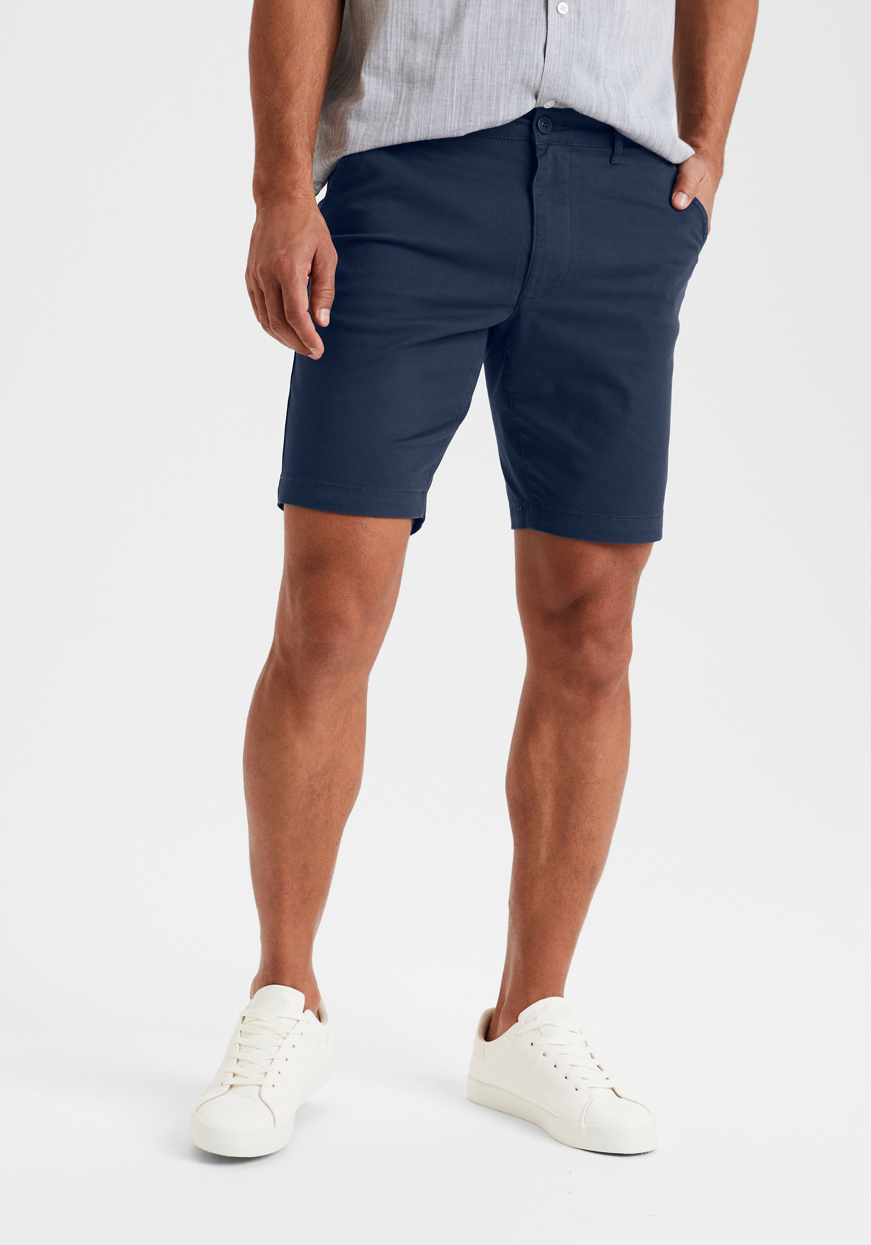 H.I.S Shorts aus elastischer Baumwoll-Qualität navy