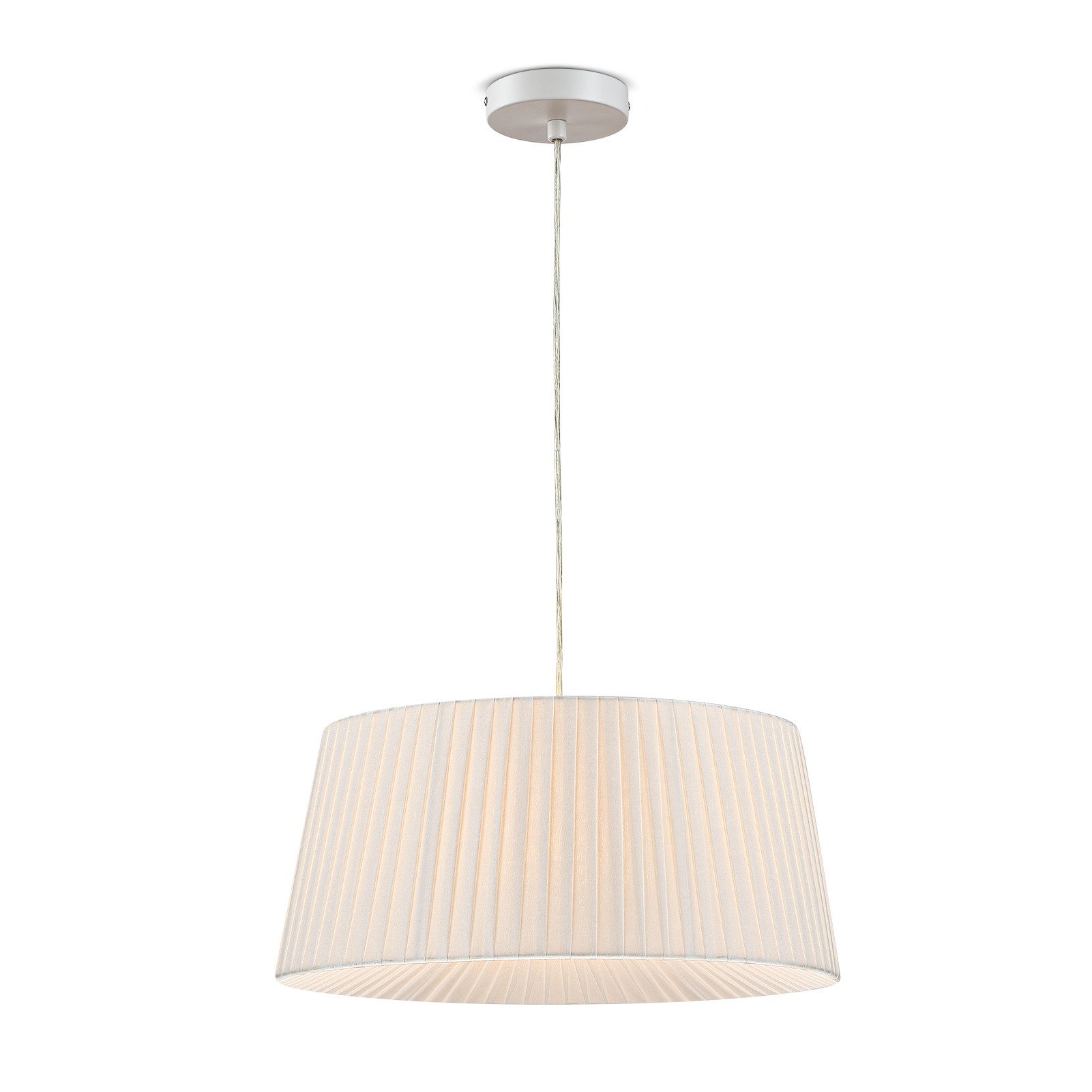 STANBOW Deckenleuchte Deckenlampe mit Pillise-Stoffschirm, Hängelampe, Modern-Skandinavisch, ohne Leuchtmittel, Pedellampe, Ess-, Wohn- & Schlafzimmer, 150 cm, E27, Höheverstellbar