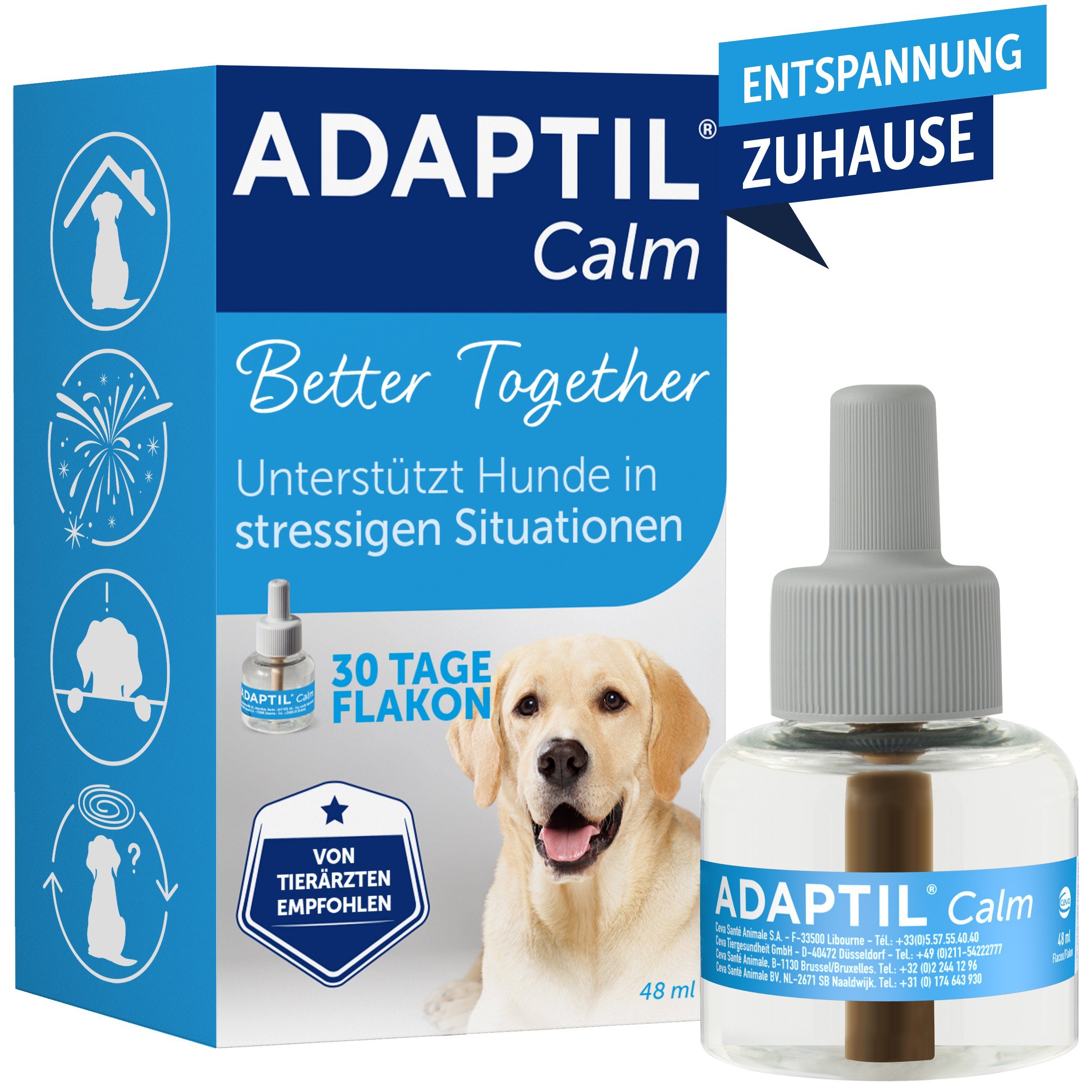 Adaptil Einstreu Adaptil Calm 30 Tage-Nachfüllflakon 48 ml