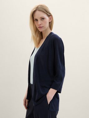 TOM TAILOR Strickjacke Cardigan mit LENZING™ ECOVERO™