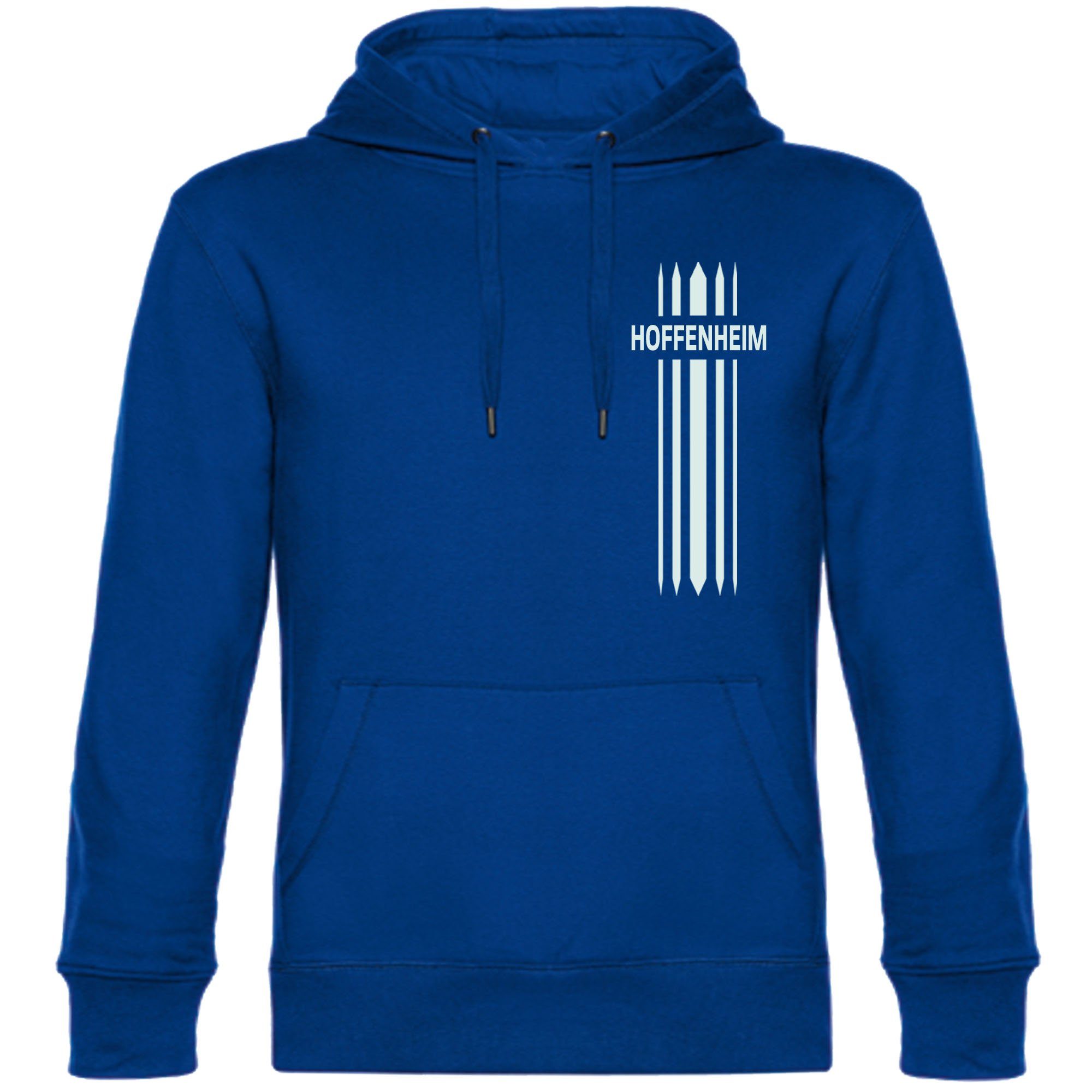 multifanshop Kapuzensweatshirt Hoffenheim - Streifen - Hoodie
