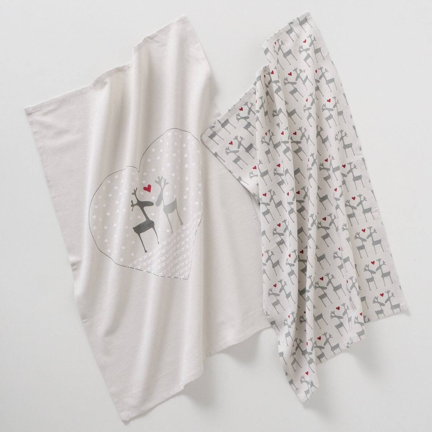 BOLTZE GRUPPE Geschirrtuch Küchentücher mit festlichem Muster LOVELIES, 50 x 70 cm, 2er-Set, 2er-Set – Bild 2 von 5