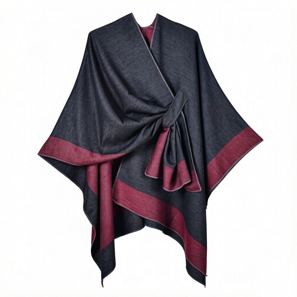 Oemmn Poncho Damen Schal,Poncho,Wärmender Schal für alle Jahreszeiten