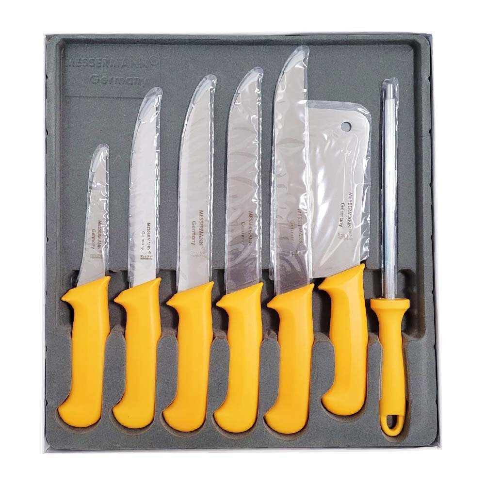 Messermann Germany Universalküchenmesser Messersatz Fleischmesser 7 teilig Top Seller