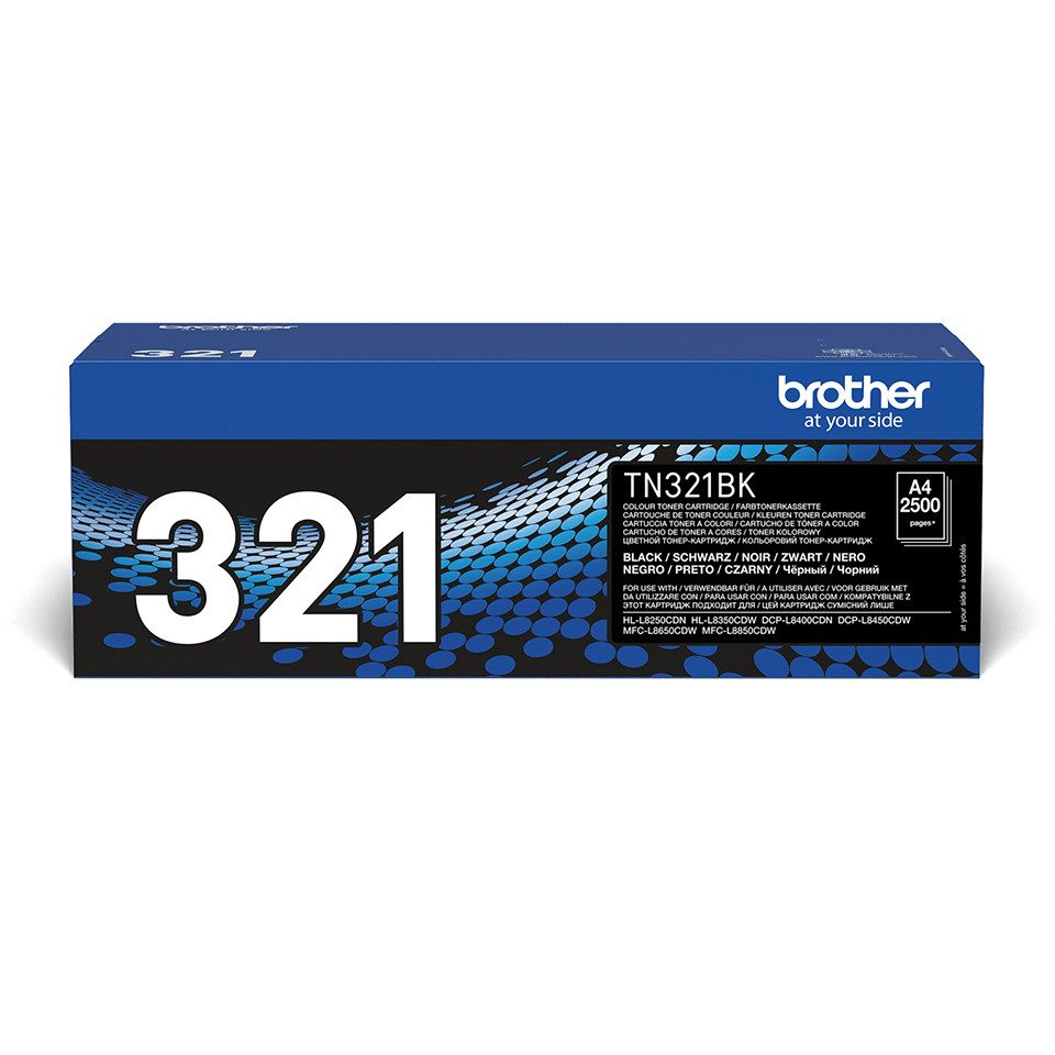 Brother Toner TN-321BK Schwarz (ca. 2500 Seiten) Tintenpatrone
