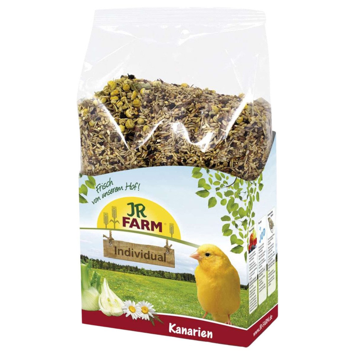 JR Farm Birds Individual Kanarien 1 kg - 4 Stück, Trockenfutter für: Vogel
