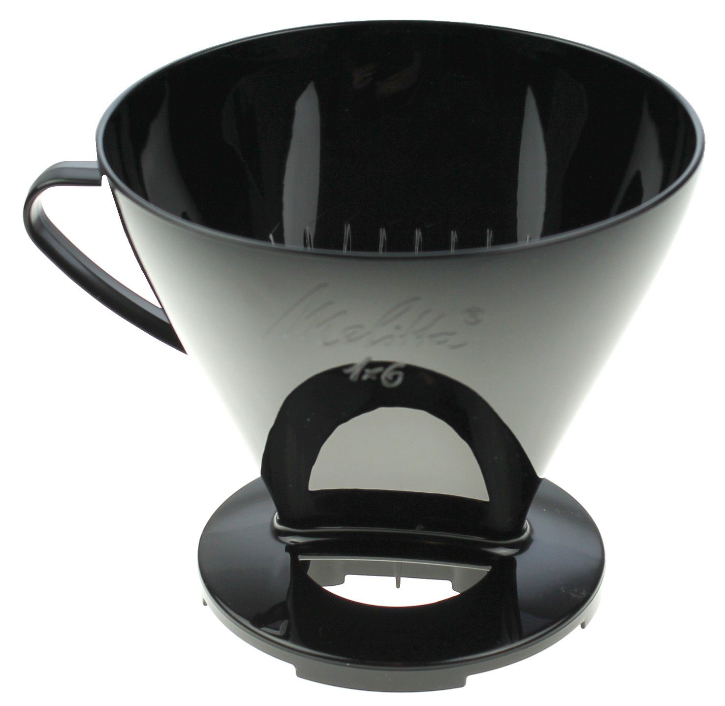 Melitta Filterkaffeemaschine Melitta 6761019 Kaffeefilter 1x6 schwarz zur manuellen Kaffeezubereitu