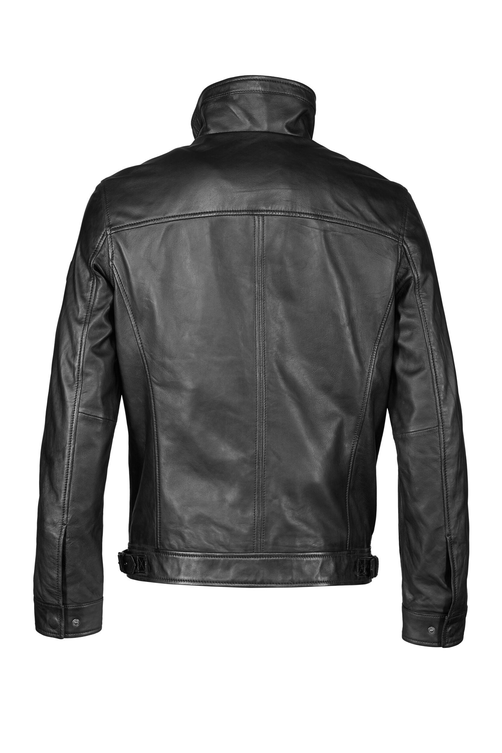 bugatti Lederjacke BUALEXIO (1-St) mit Stehkragen günstig online kaufen