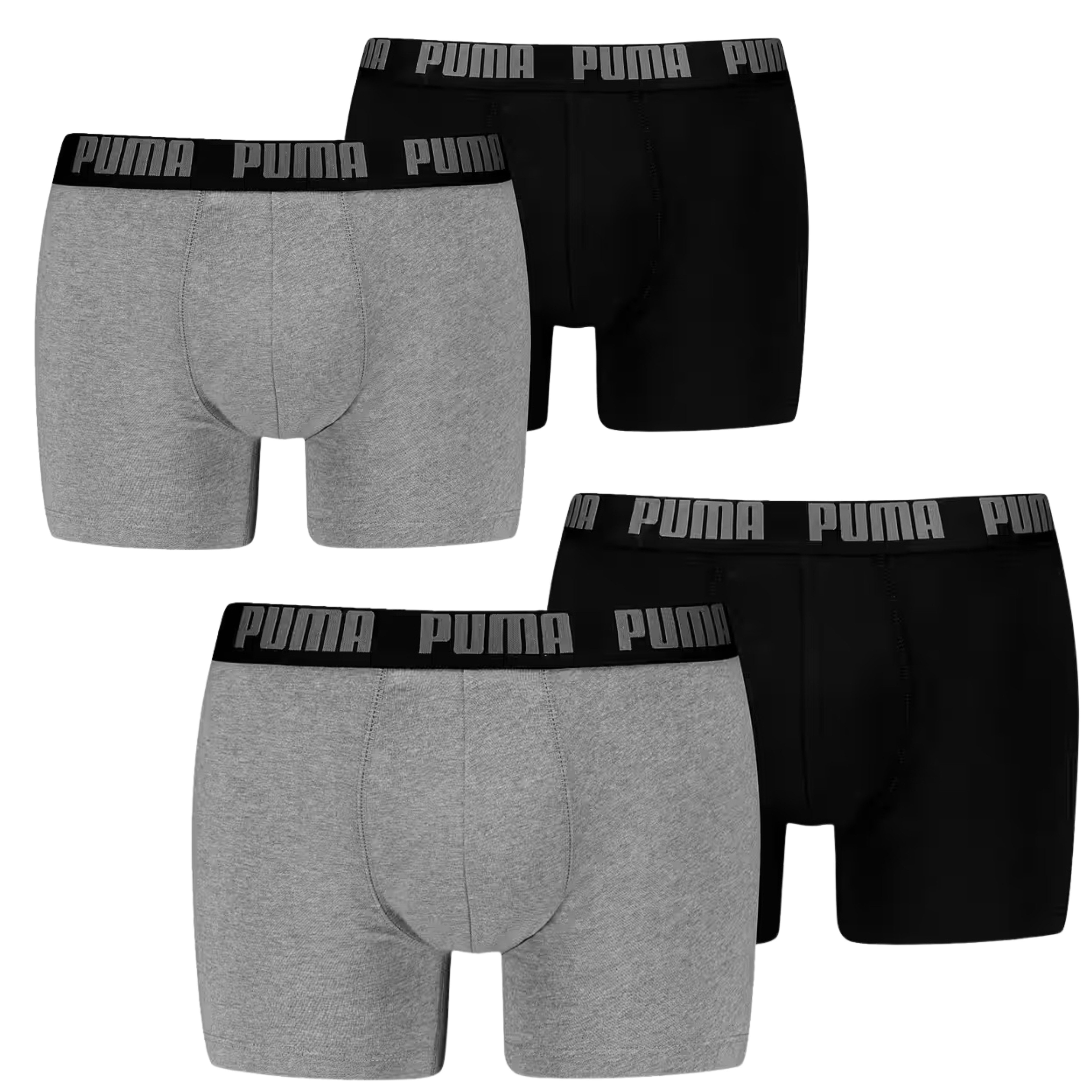 PUMA Boxershorts Herren Unterhose (4-Pack) Boxer Komfortbund günstig online kaufen