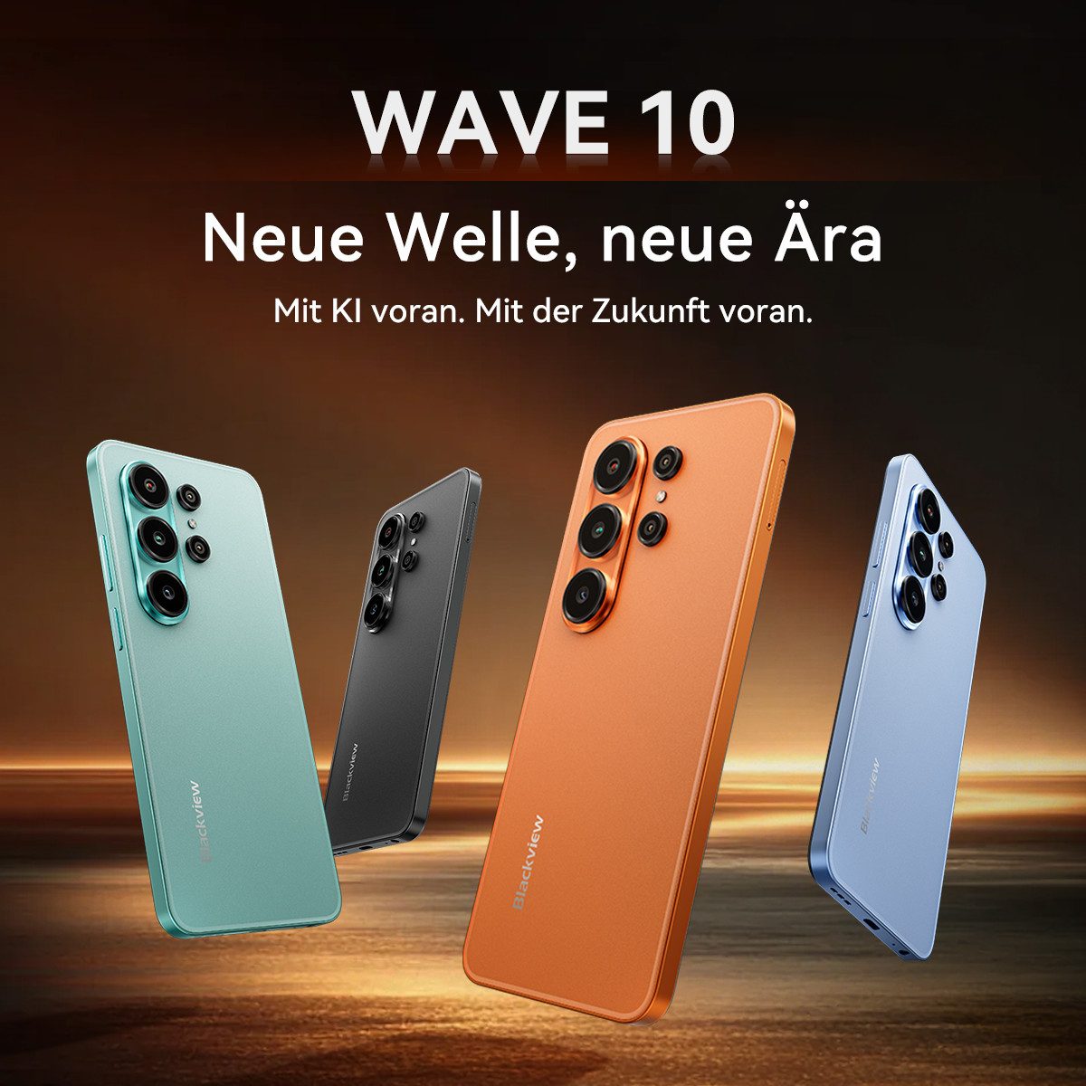 blackview Blackview WAVE Handy incl. R50-Uhr Android 16 120HZ Smartphone (6,88 Zoll, 128 GB Speicherplatz, 32 MP Kamera, Dual SIM 4G, Android 16 Outdoor Smartph – Bild 2 von 5