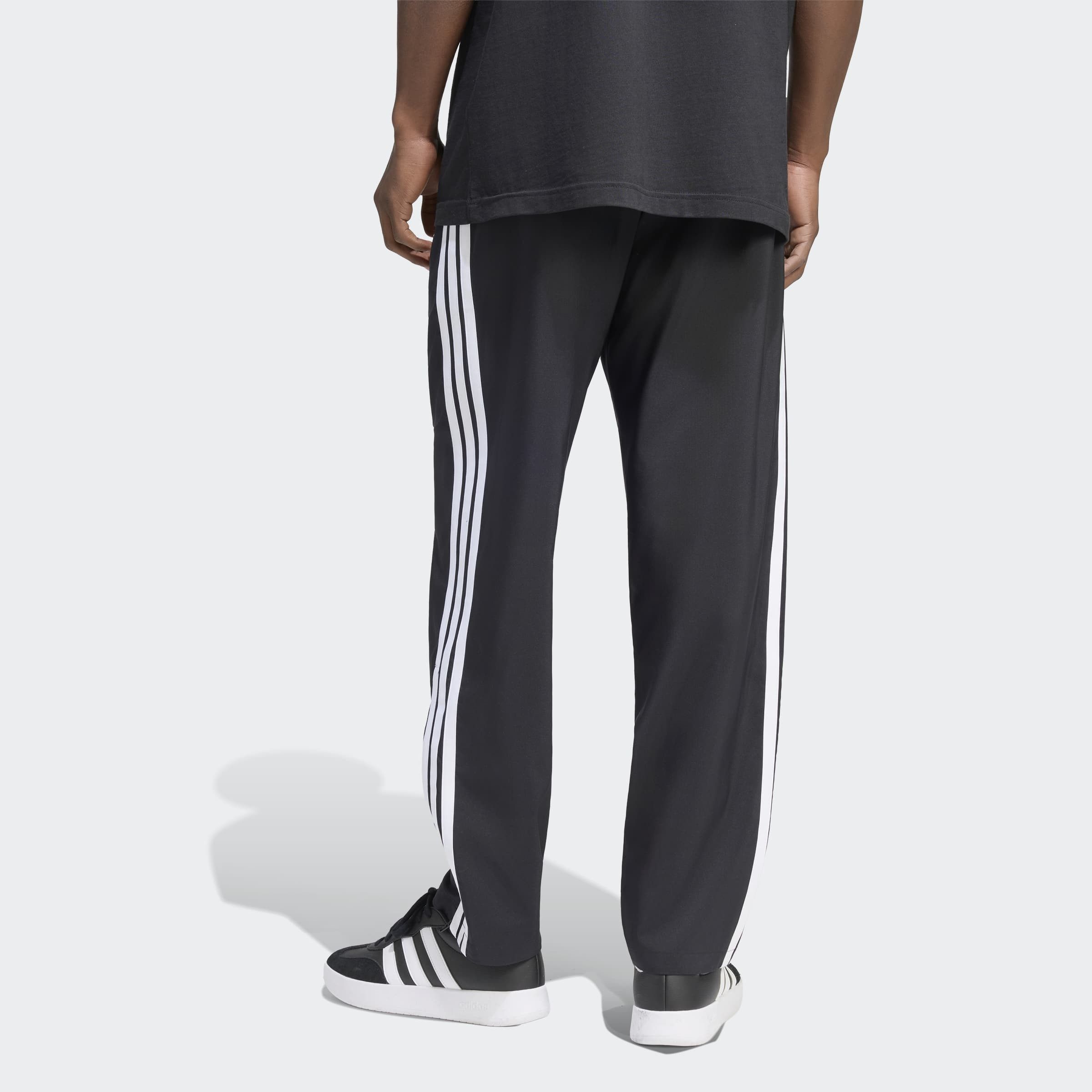 adidas Sportswear Sporthose ESSENTIALS 3-STREIFEN STANFORD LITE WOVEN TAPERED OPEN HEM