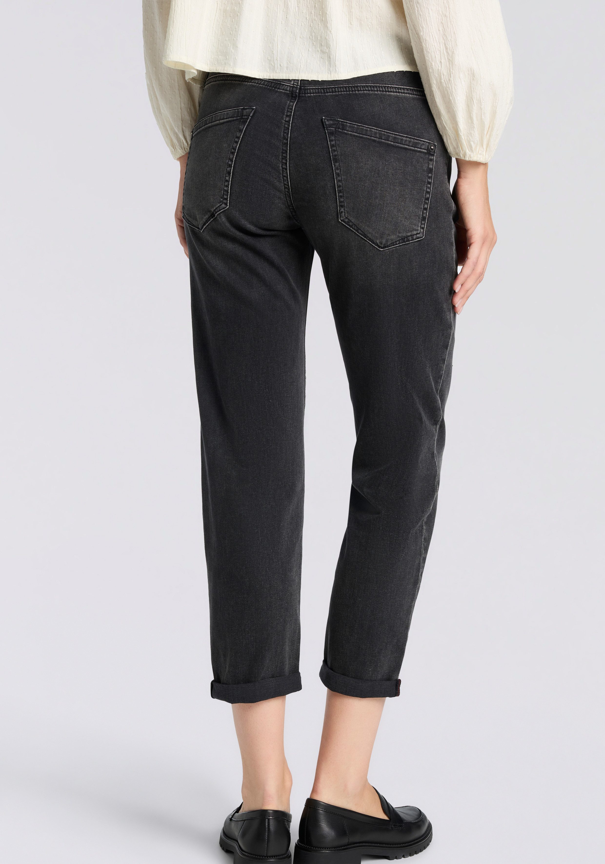 Herrlicher Boyfriend-Jeans Shyra Tap Denim Black Light mit halb verdeckter günstig online kaufen