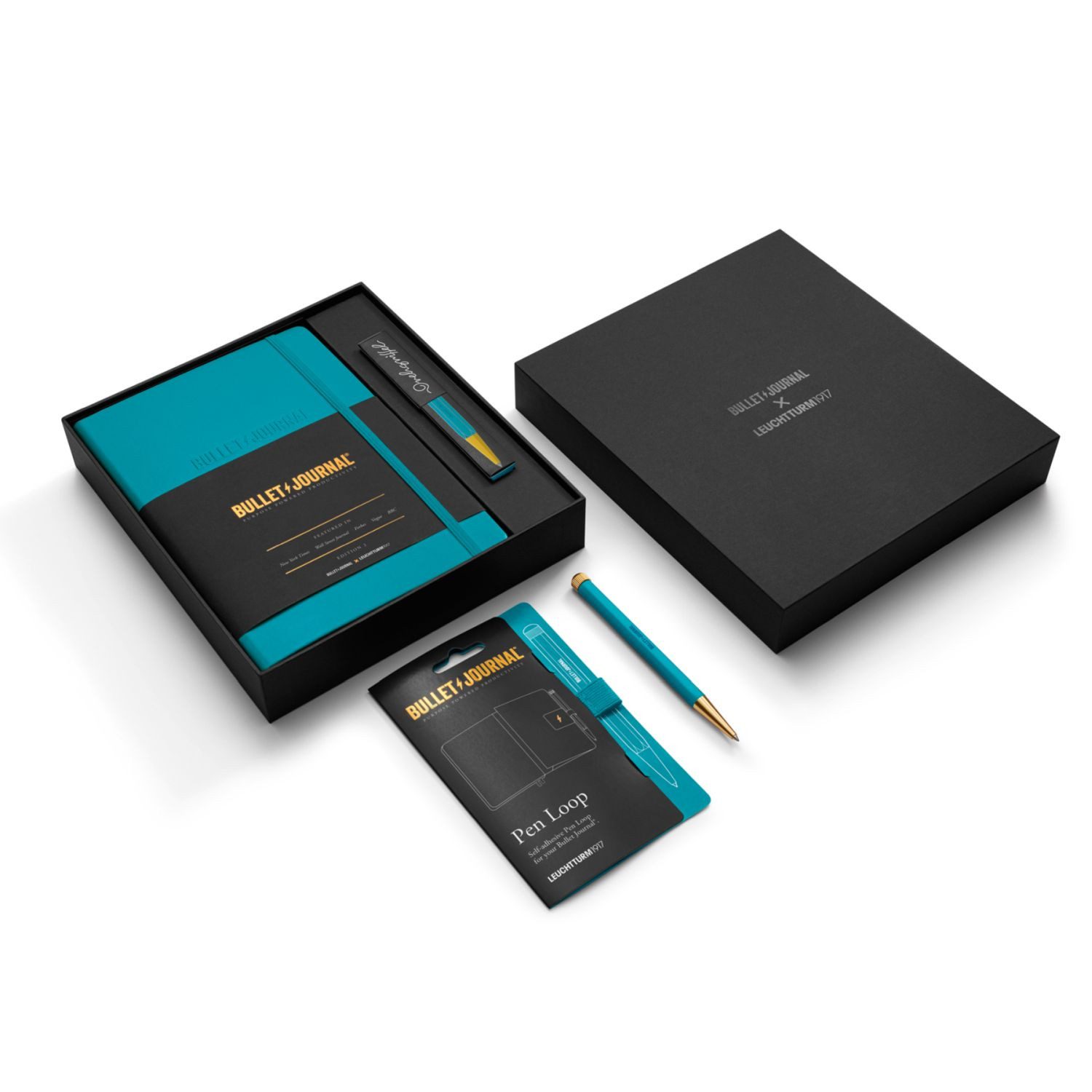 Leuchtturm1917 Notizbuch Bullet Journal Turquoise Collectors Set