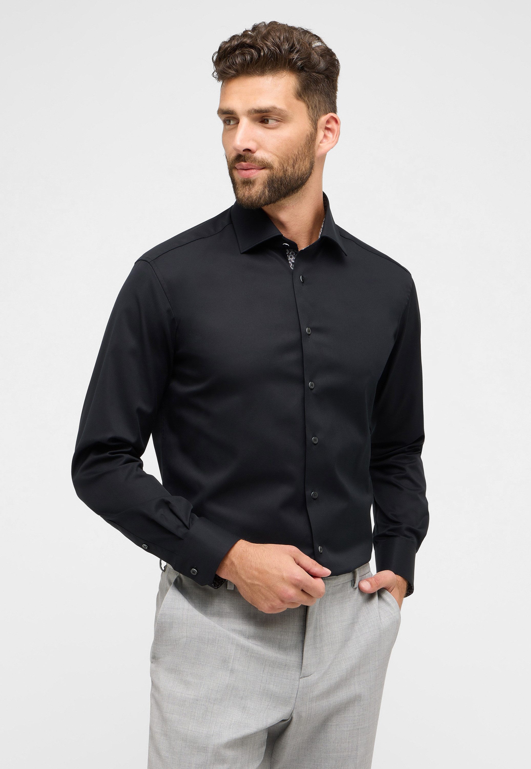 Eterna Langarmhemd MODERN FIT NON IRON günstig online kaufen
