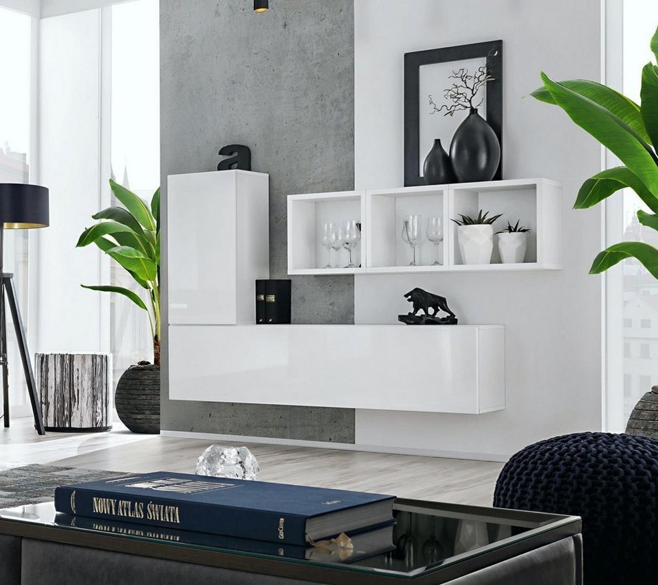 jvmoebel wandregal wandregal designer wohnzimmer luxus neu möbel modern  design holz, made in europa