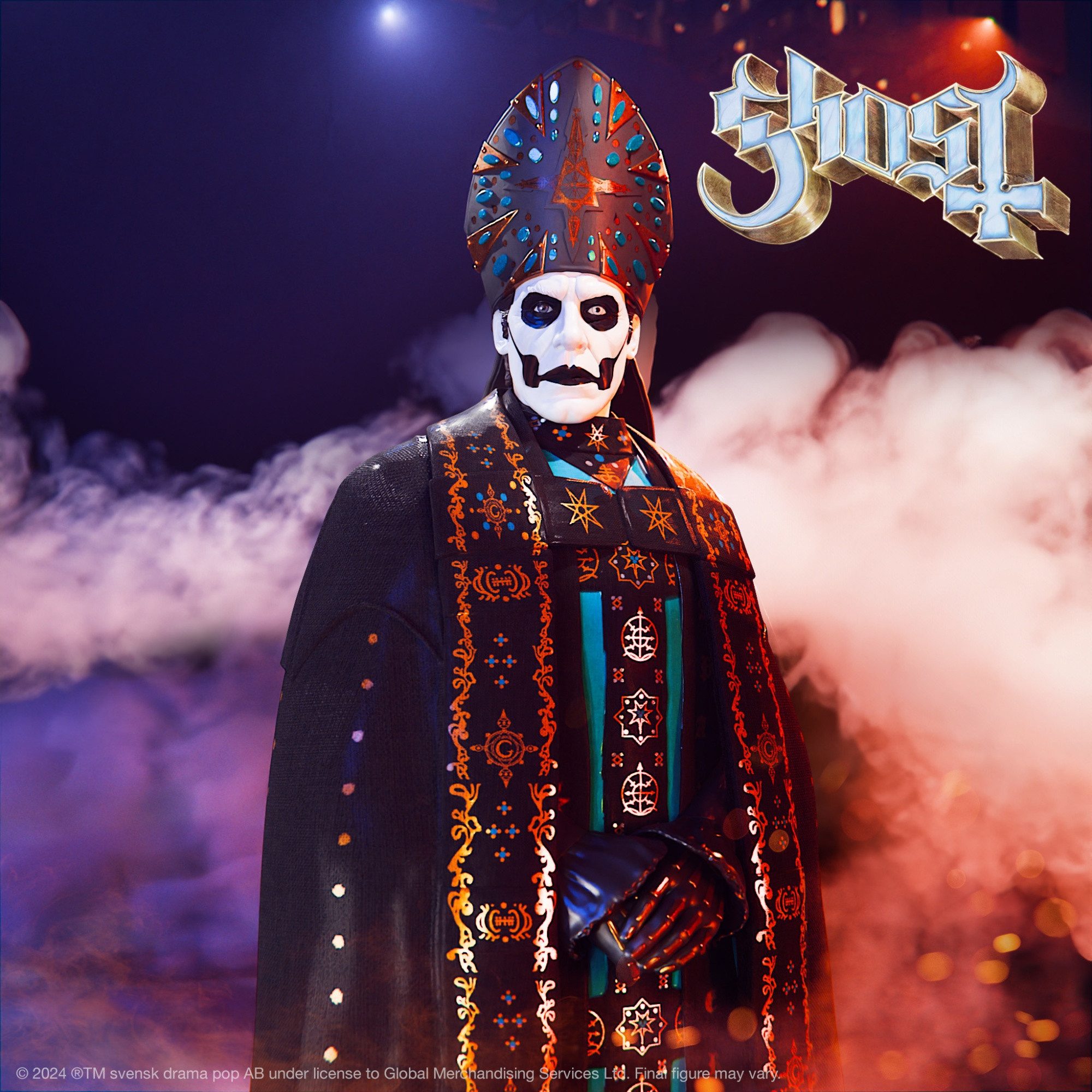 Super7 Actionfigur Ghost Ultimates Papa Emeritus IV 7 Inch Actionfigur