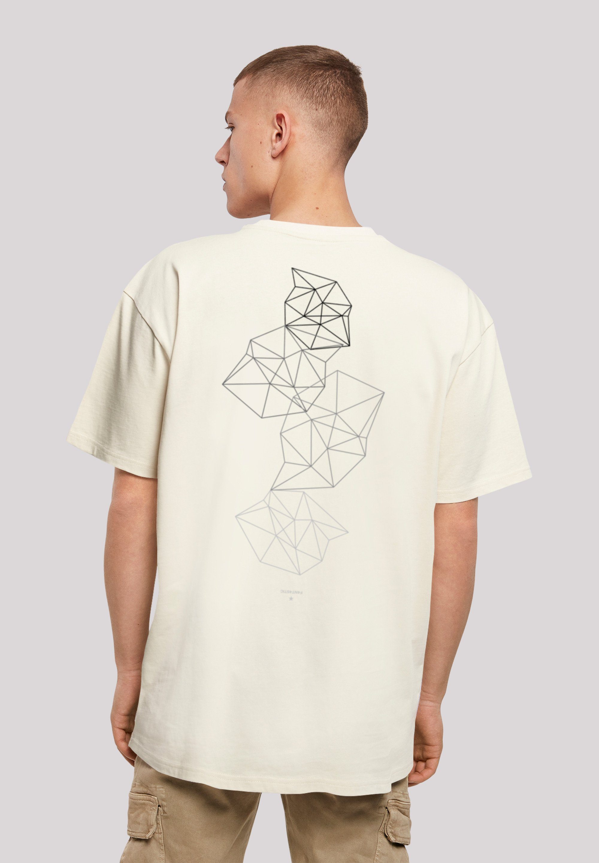 sand F4NT4STIC T-Shirt Abstract Print Geometric