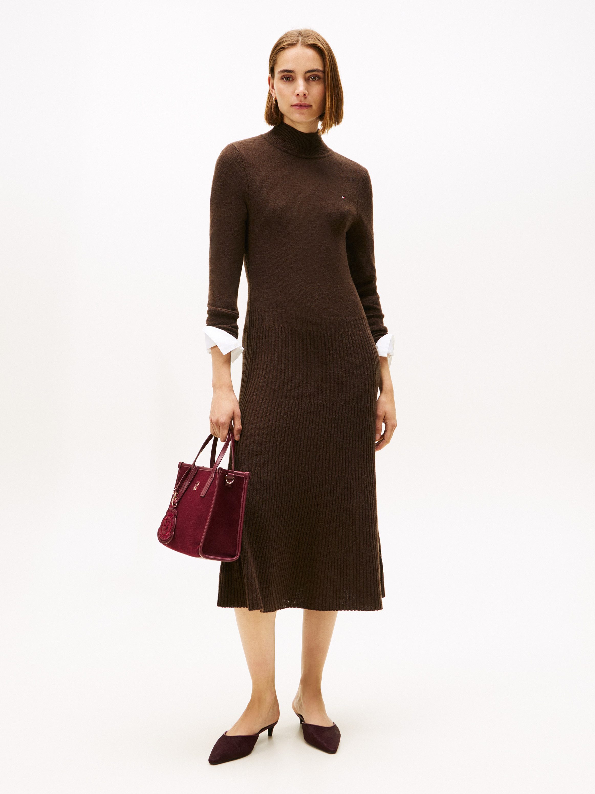 Tommy Hilfiger Strickkleid SOFT WOOL LS günstig online kaufen
