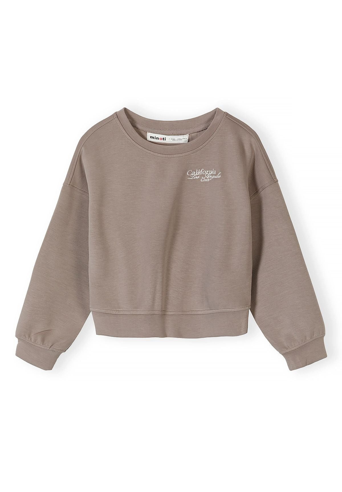 MINOTI Sweatshirt für Mädchen mit Stickerei kurzer Schnitt