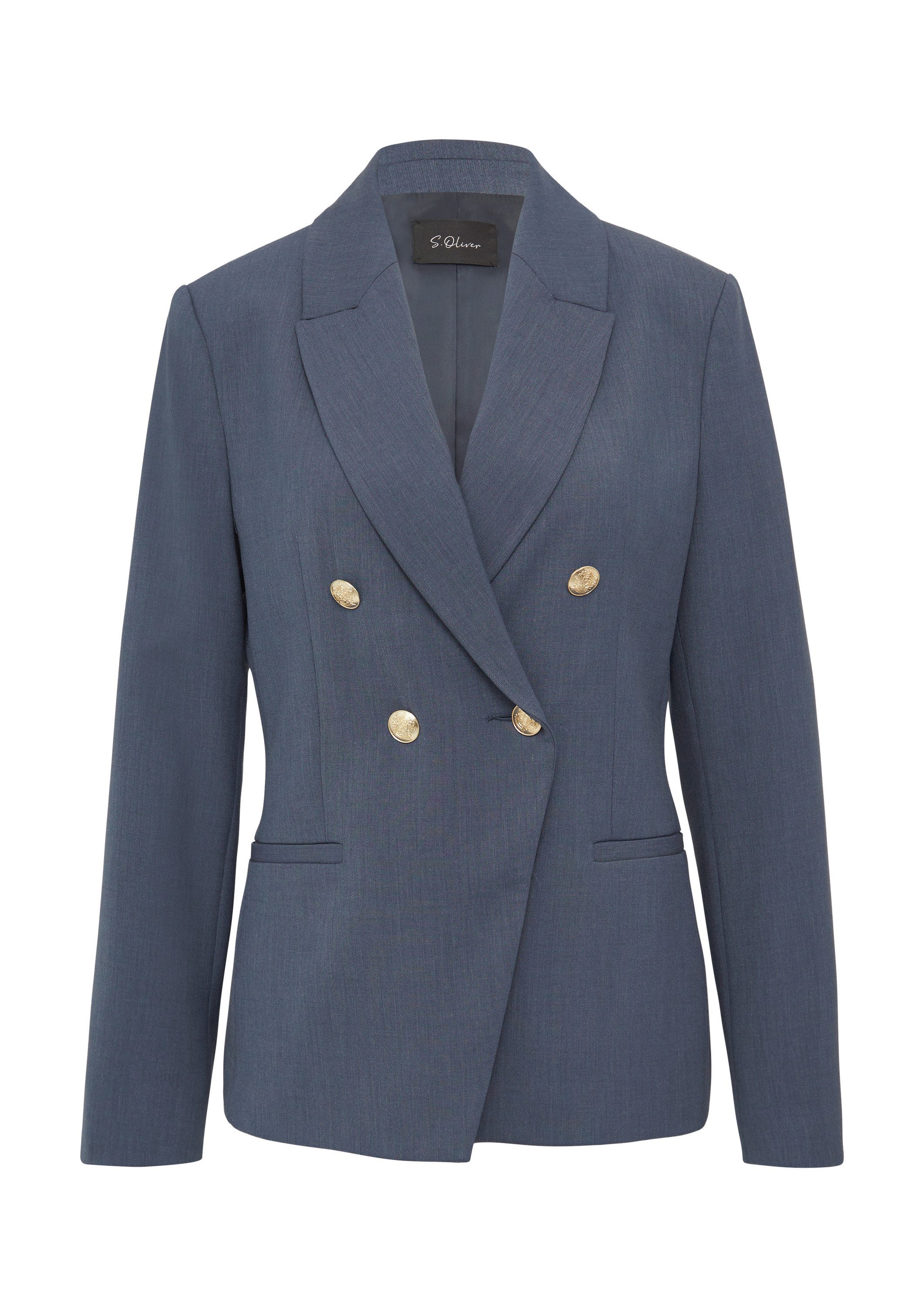 s.Oliver Jackenblazer Indoor-Blazer Doppelreihiger Blazer im Slim Fit günstig online kaufen