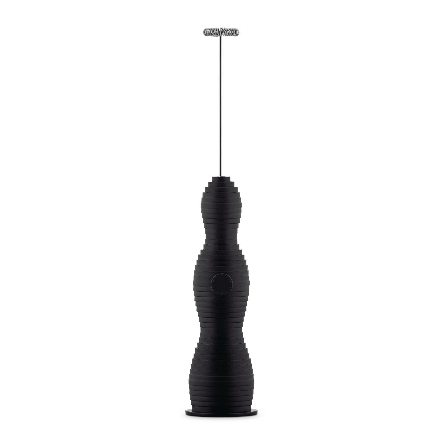 Alessi Milchaufschäumer Pulcina Schwarz