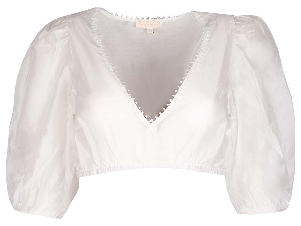 Krüger Dirndlbluse Dirndlbluse Mele halbarm ecru