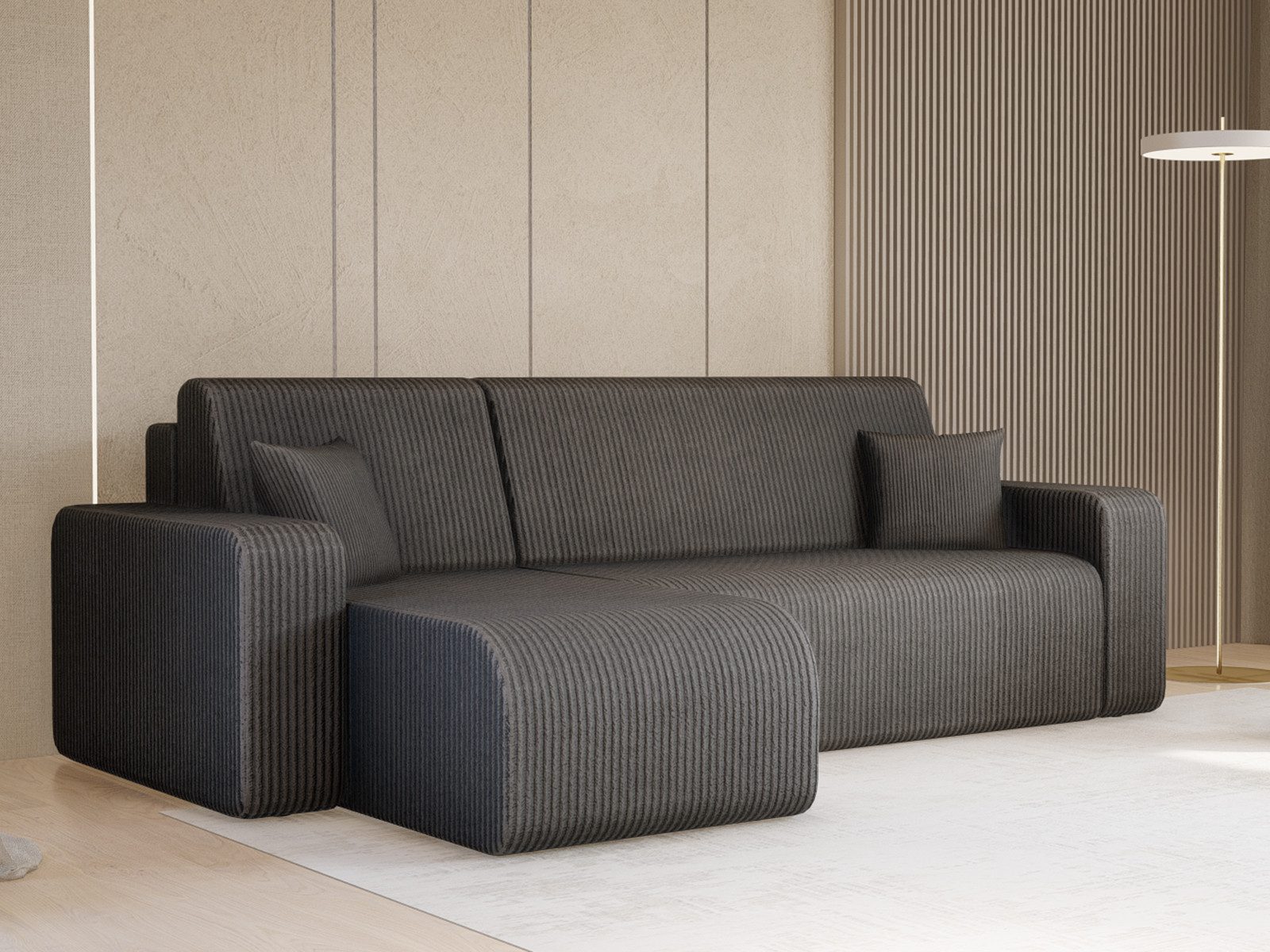 Compleo Ecksofa mit Schlaffunktion und Bettkasten günstig online kaufen