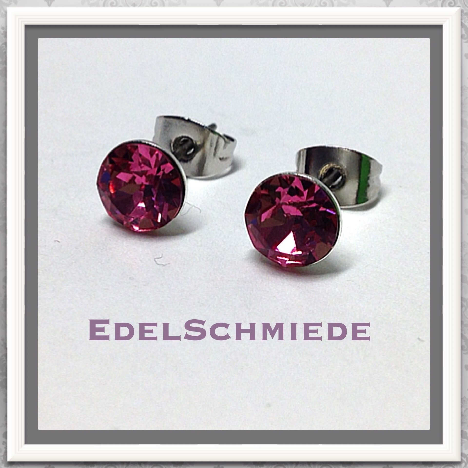 Ohrstecker-Set Edelschmiede925 Ohrstecker Modeschmuck (Stift = Titan) m Swarovski