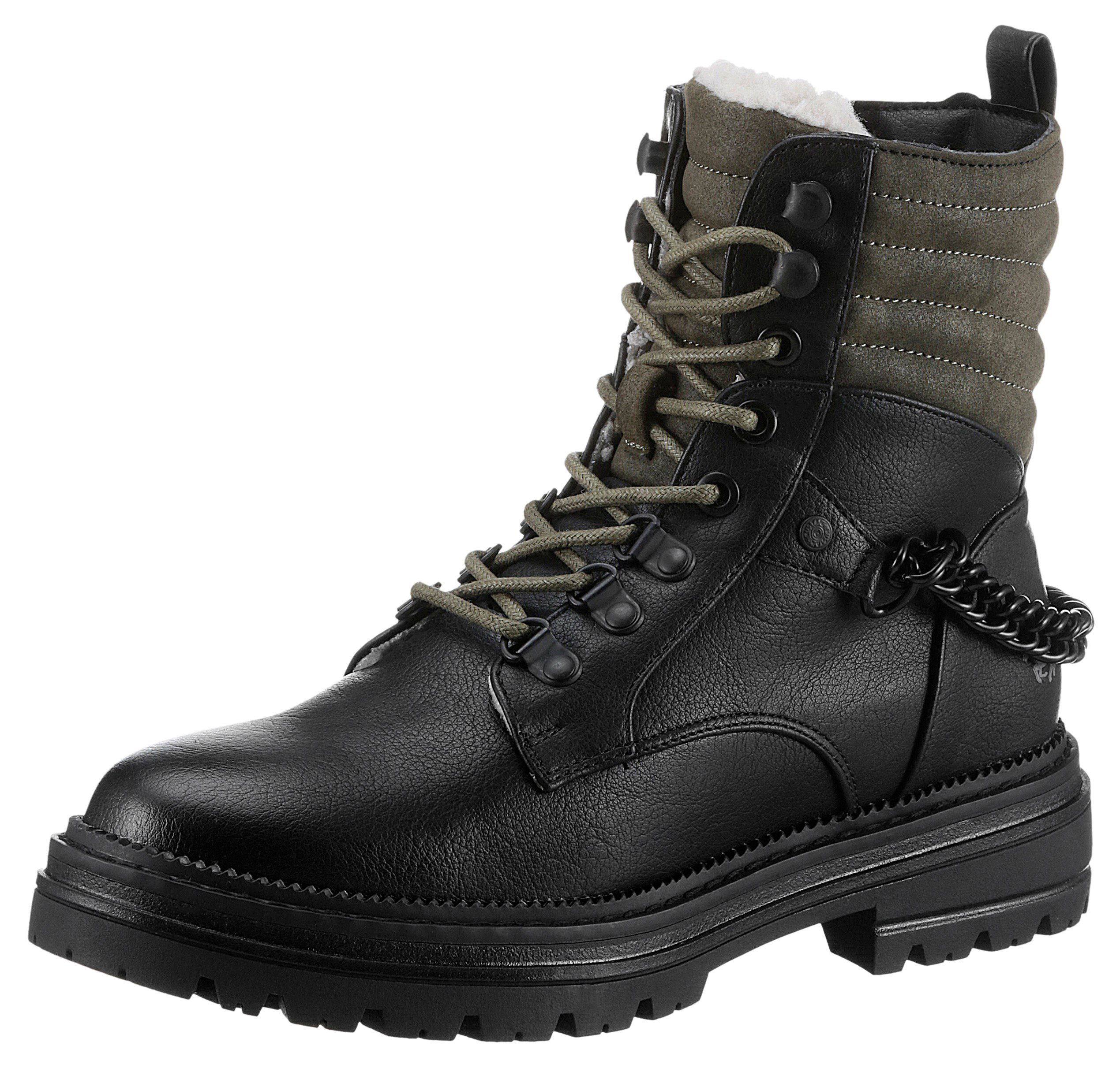 Mustang Shoes Winterboots mit gestepptem Schaftabschluss