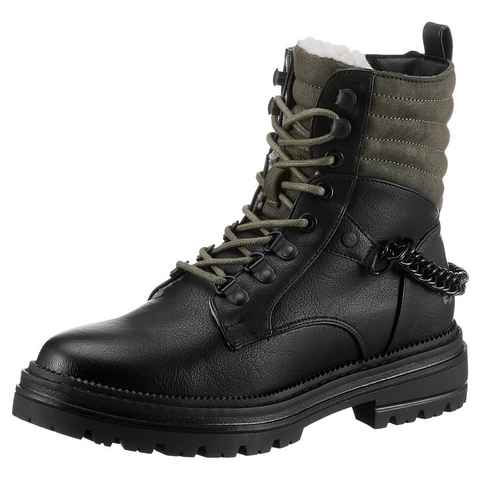 Mustang Shoes Winterboots mit gestepptem Schaftabschluss