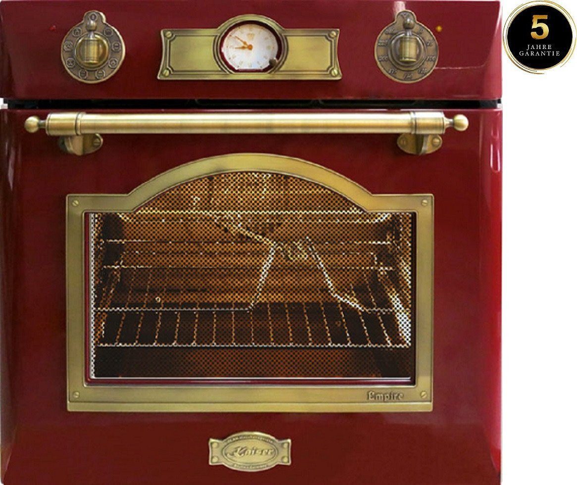 Kaiser Küchengeräte Einbaubackofen EH 6355 RotEm+5 Jahres Garantie, mit 1-fach-Teleskopauszug, Elektro Einbau Backofen Autark 60cm 67L 8 Funktionen