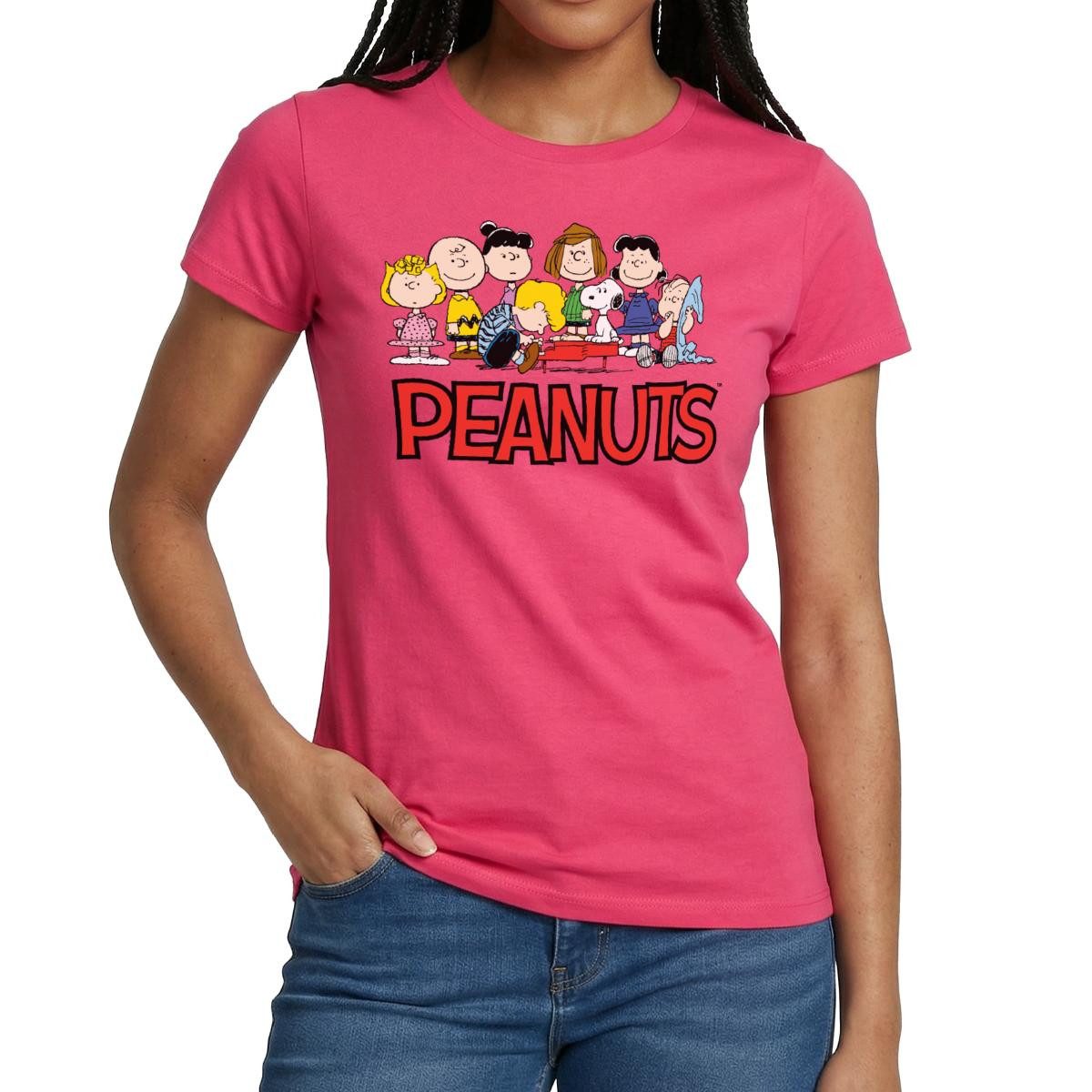 Spreadshirt T-Shirt Peanuts Snoppy Und Friends Frauen T-Shirt (1-tlg)