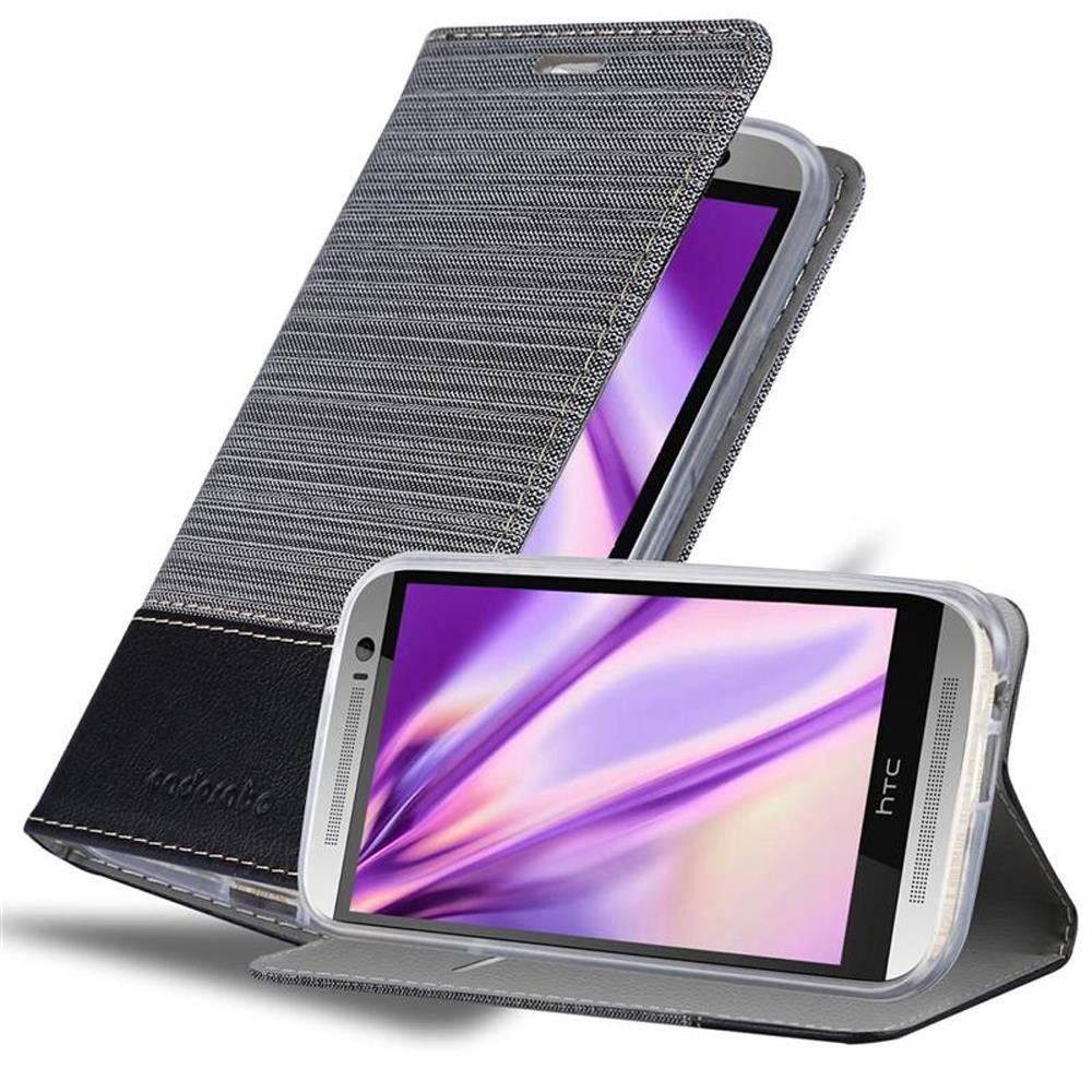 Cadorabo Handyhülle für HTC ONE M8 Hülle HTC ONE M8, Klappbare Handy Schutzhülle - Hülle - mit Standfunktion und Kartenfach