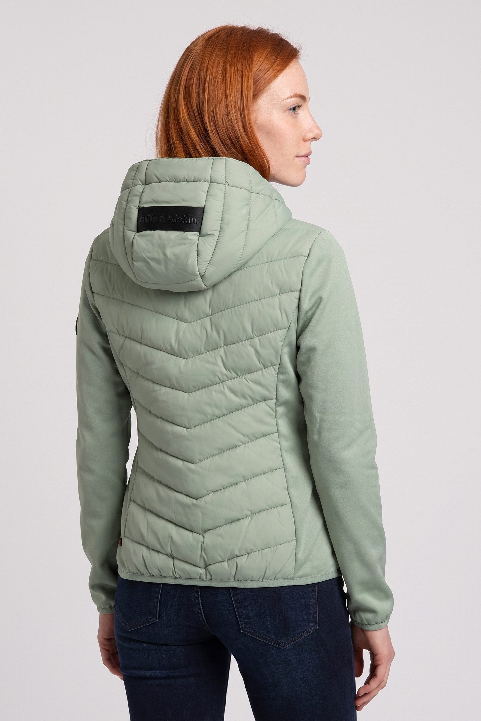 Alife & Kickin Sommerjacke Damen ZeliaAK A Übergangsjacke, Jacke Gesteppte Front, verstellbare Kapuze, zwei Reißverschlusstaschen – Bild 4 von 5