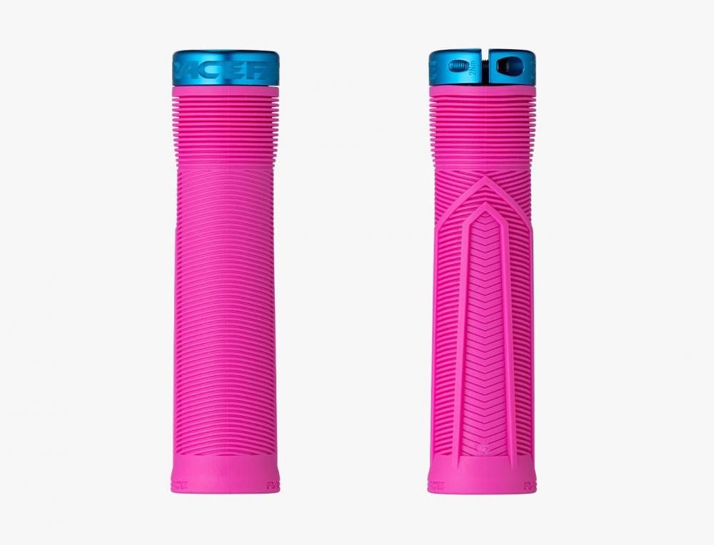 Race Face Fahrradlenkergriff Race Face Chester Lock-On Griff 136/34mm magenta/turquoise - sicherer