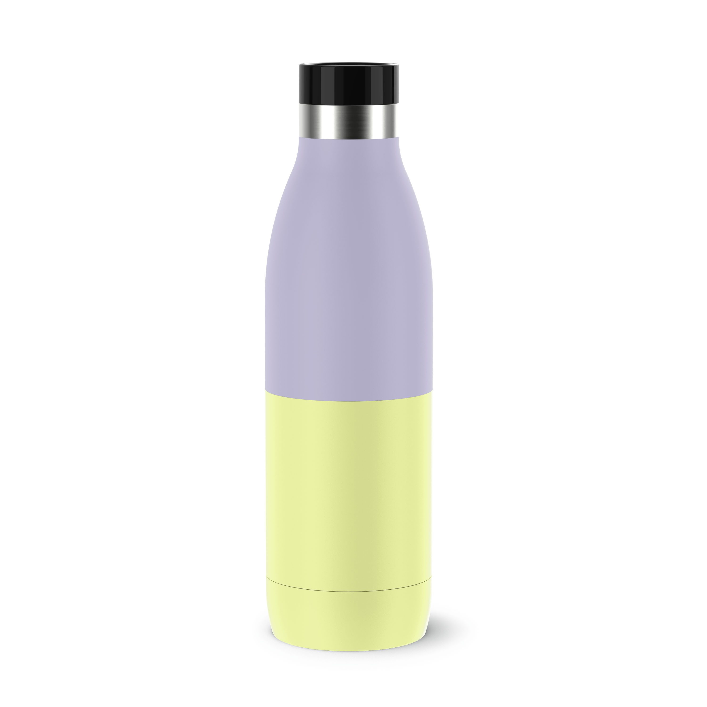 Emsa Trinkflasche Bludrop, robust, Pulverbeschichtung, ergonomisch, 12 h warm, 24 h kühl, 0,7 L